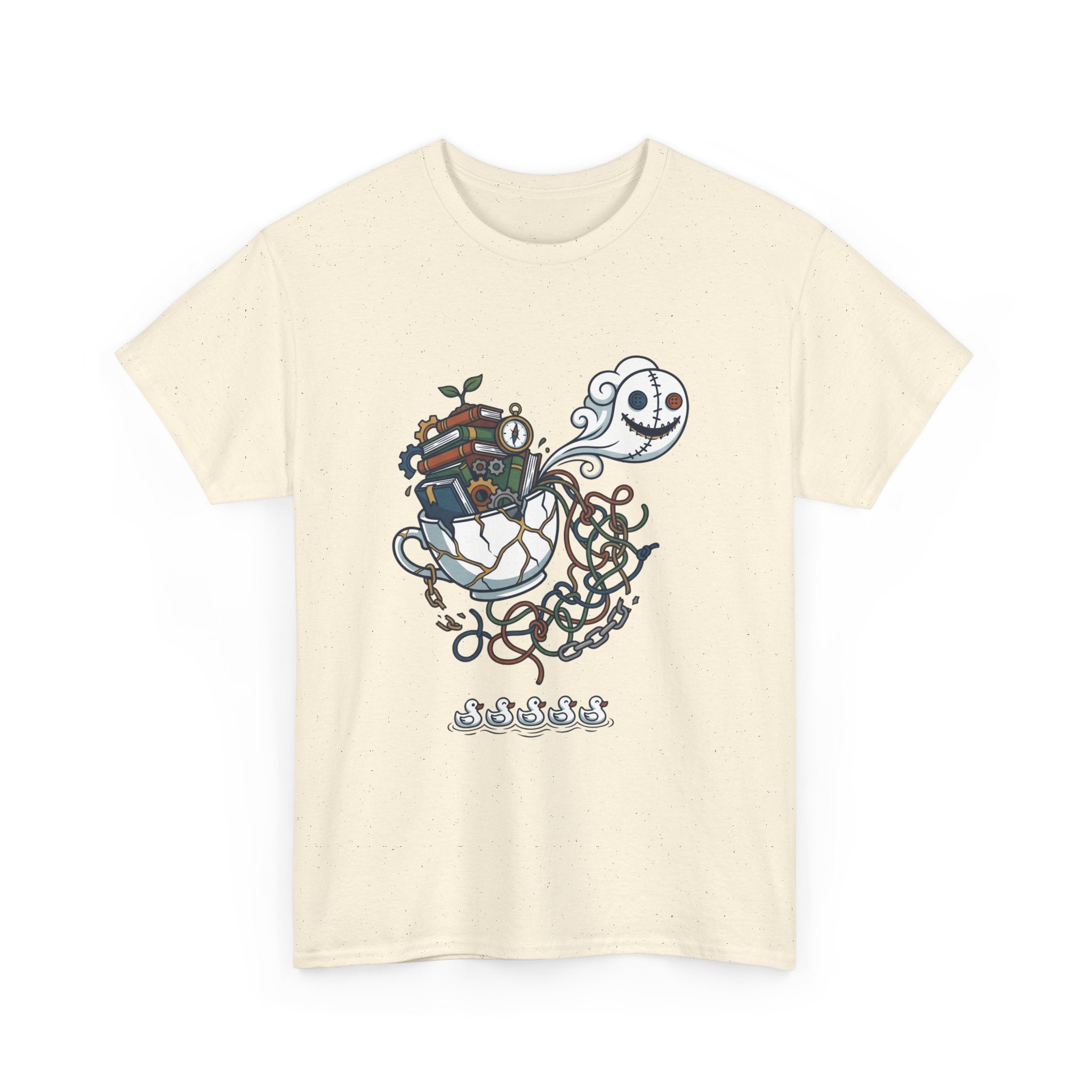 T-Shirt — Whimsical Ghost Ship Illustration Tee