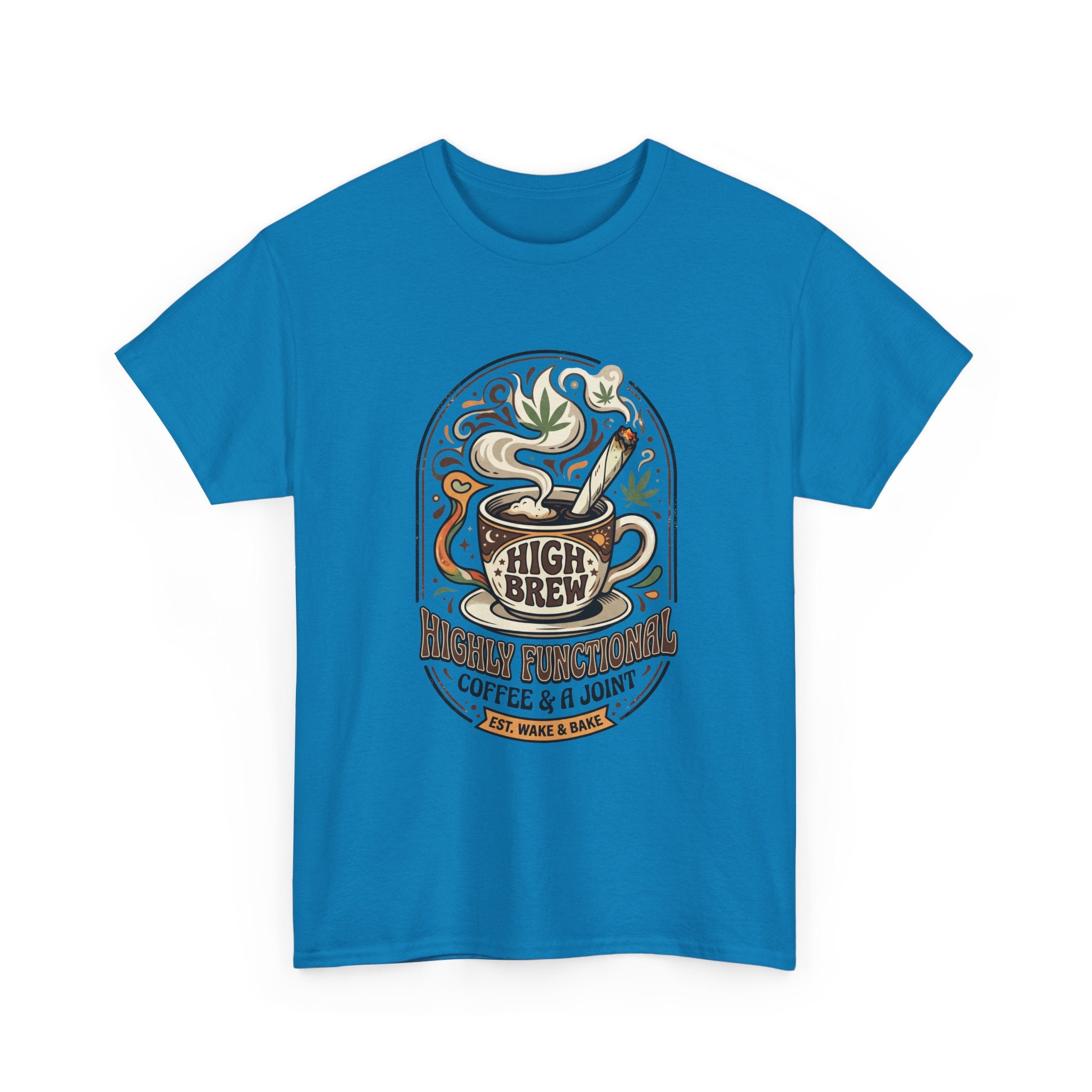 Coffee & Joint Tee — “High Brew” Graphic Coffee T‑Shirt