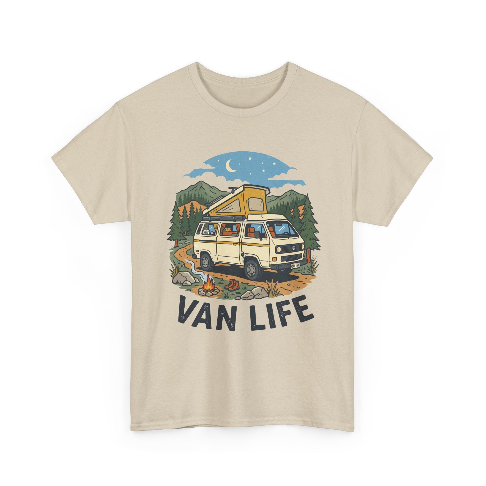 Van Life Tee — Vintage Camper Graphic T-Shirt