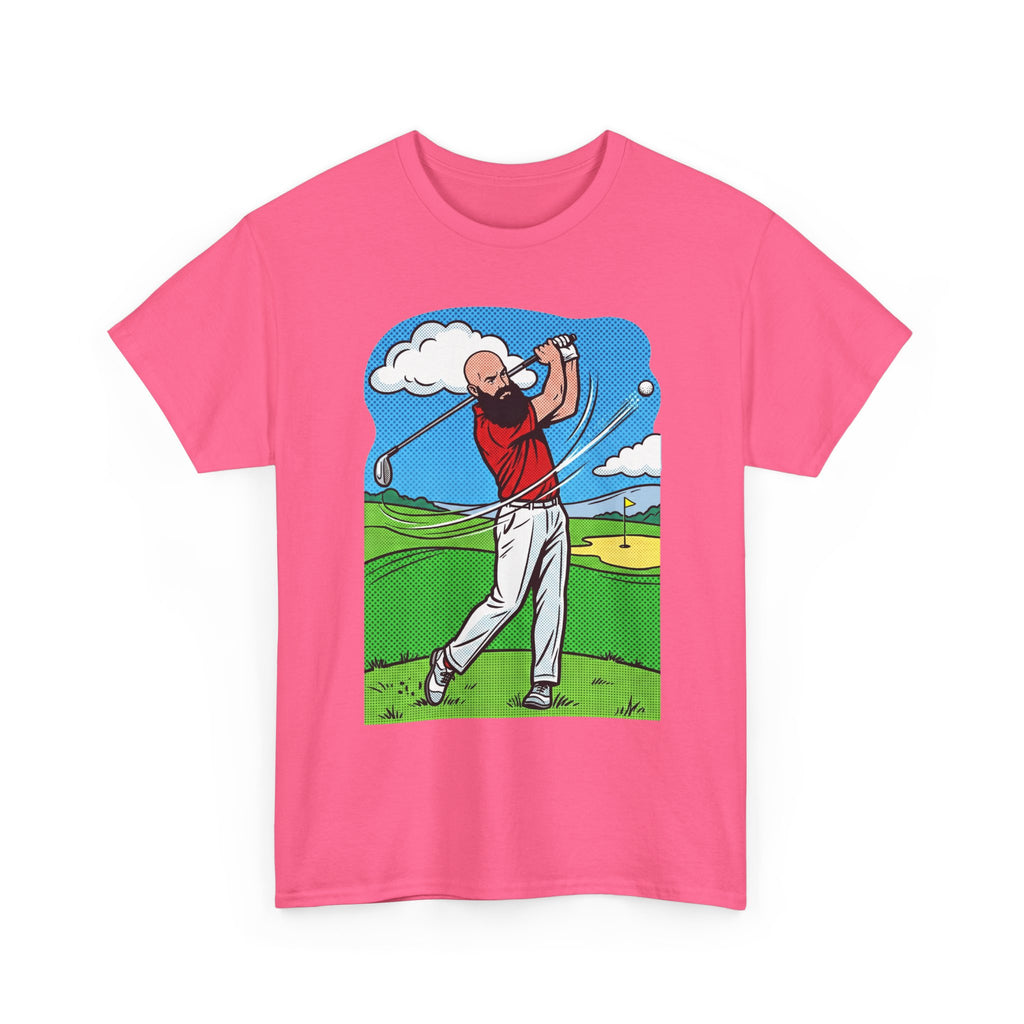 Golf Swing Graphic Tee — Golfer Illustration Shirt for Golf Lovers