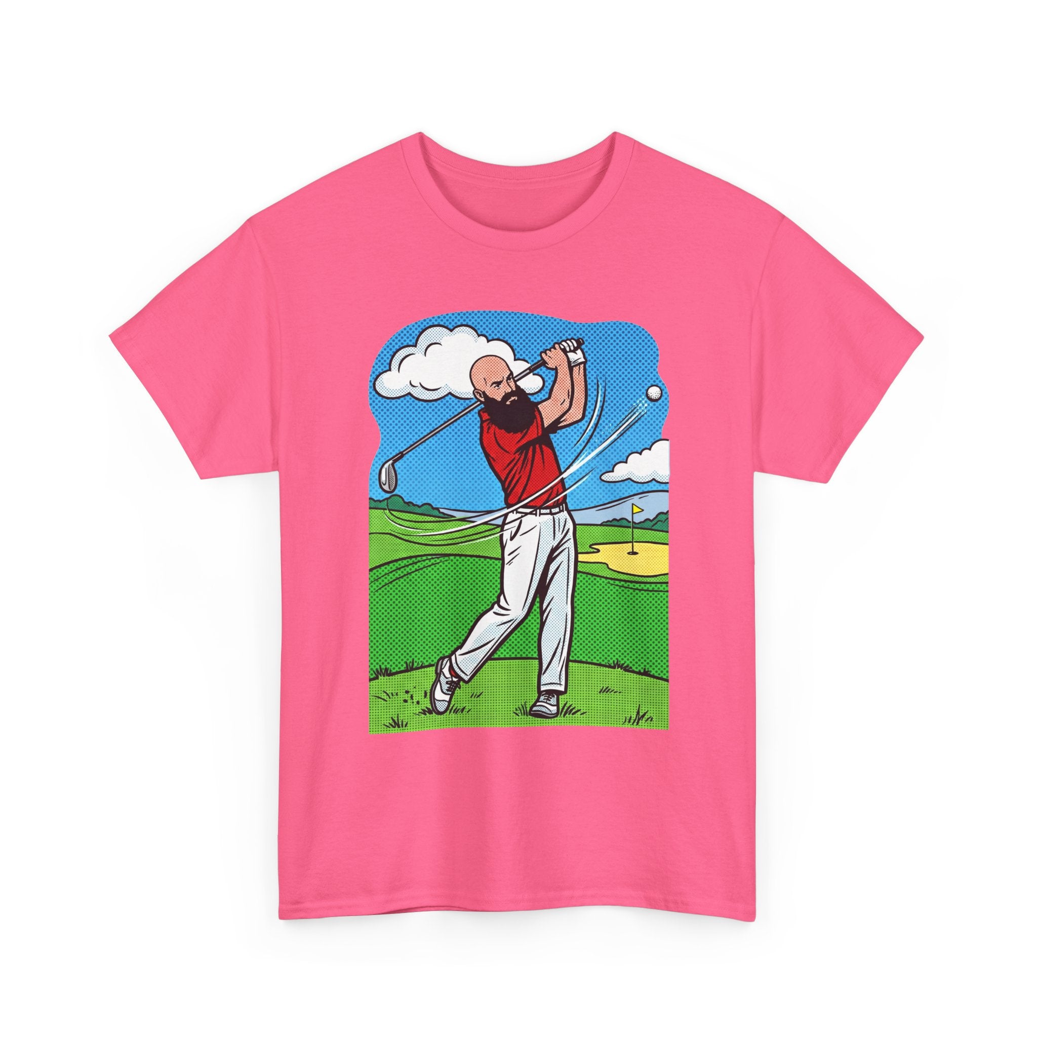 Golf Swing Graphic Tee — Golfer Illustration Shirt for Golf Lovers