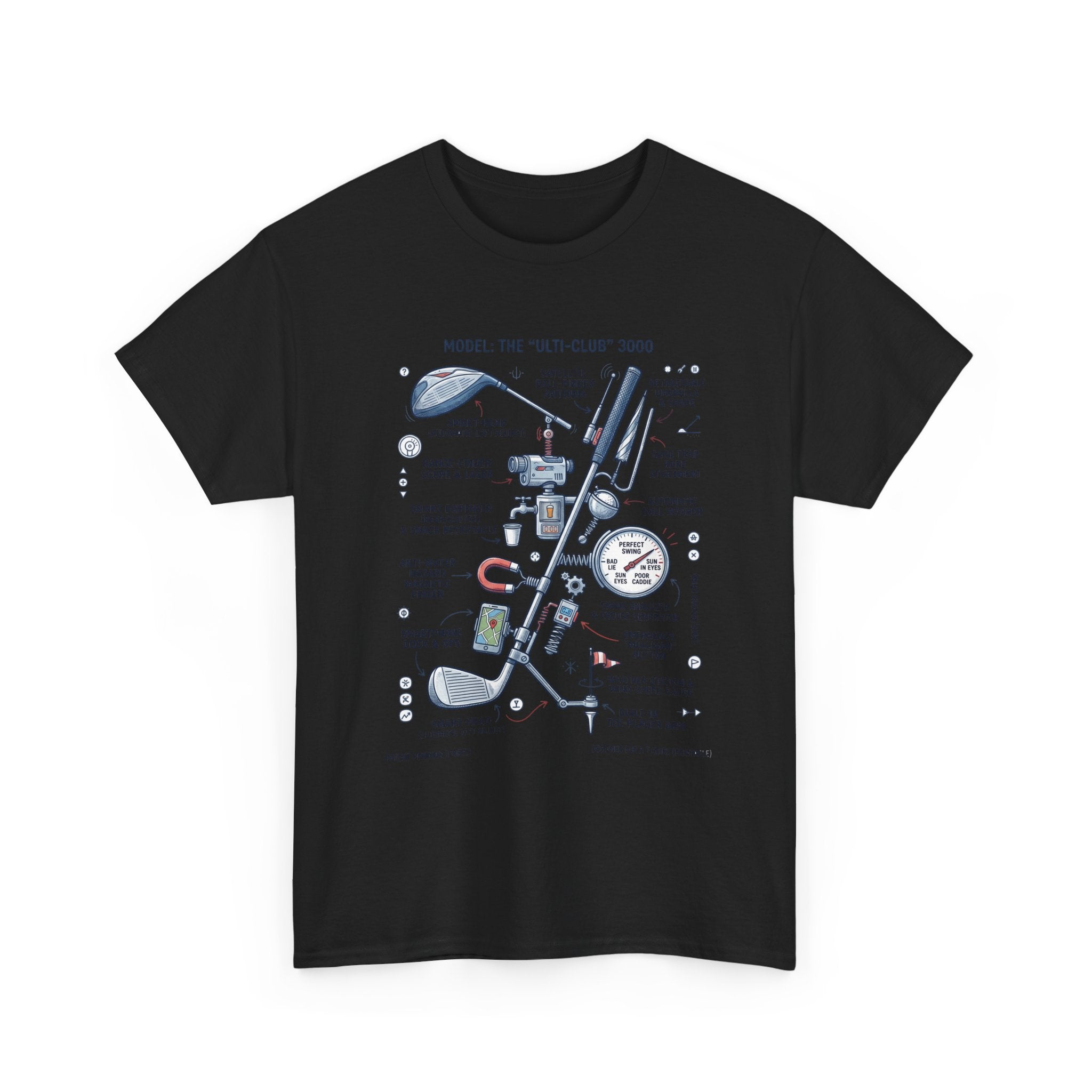 T-Shirt — Golf Club Diagram Vintage Schematic Tee