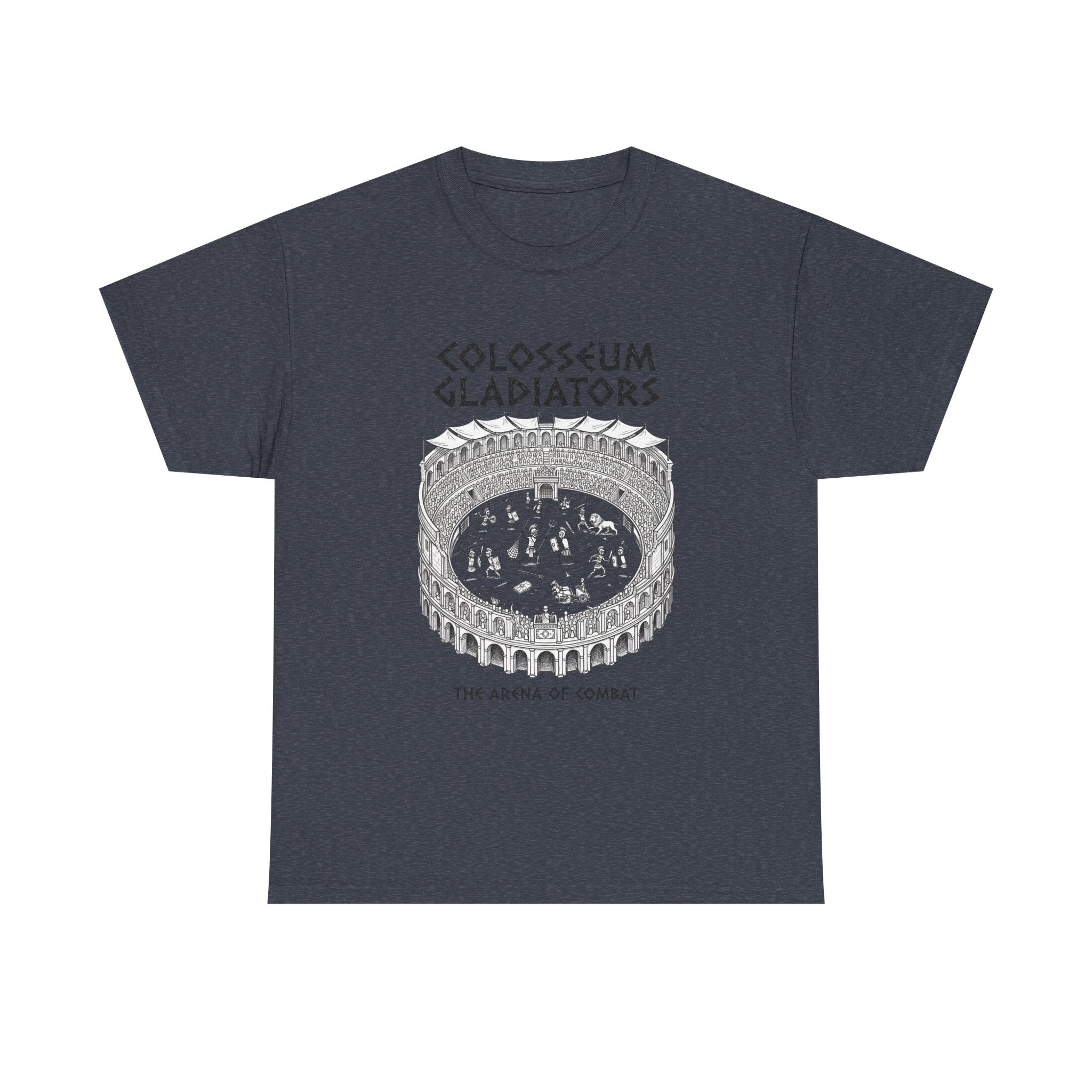 Colosseum Gladiators Tee — Ancient Roman Arena Graphic T-Shirt