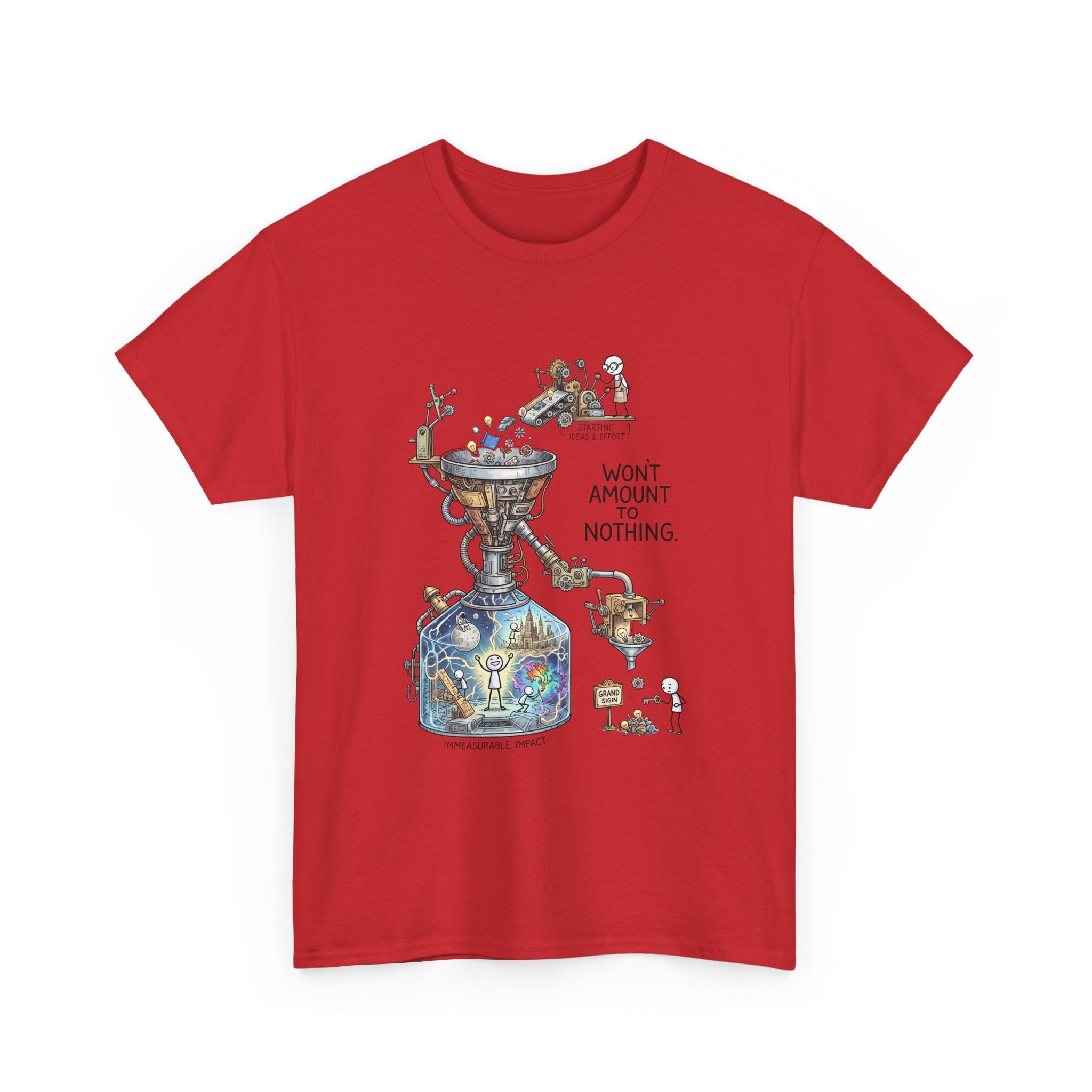 T-Shirt — 'Won't Amount to Nothing' Whimsical Alchemy Illustration