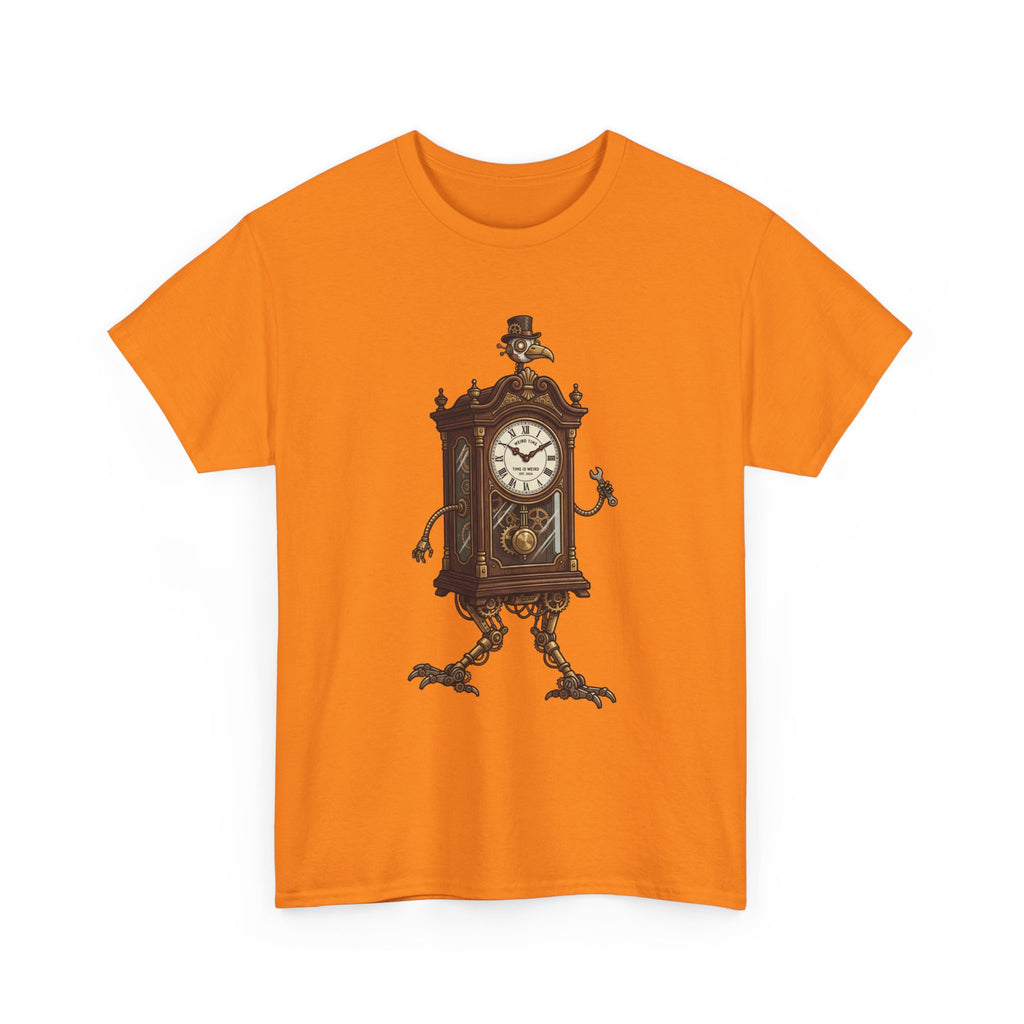 Clockwork Grandfather Tee — Vintage Walking Clock Graphic T-Shirt