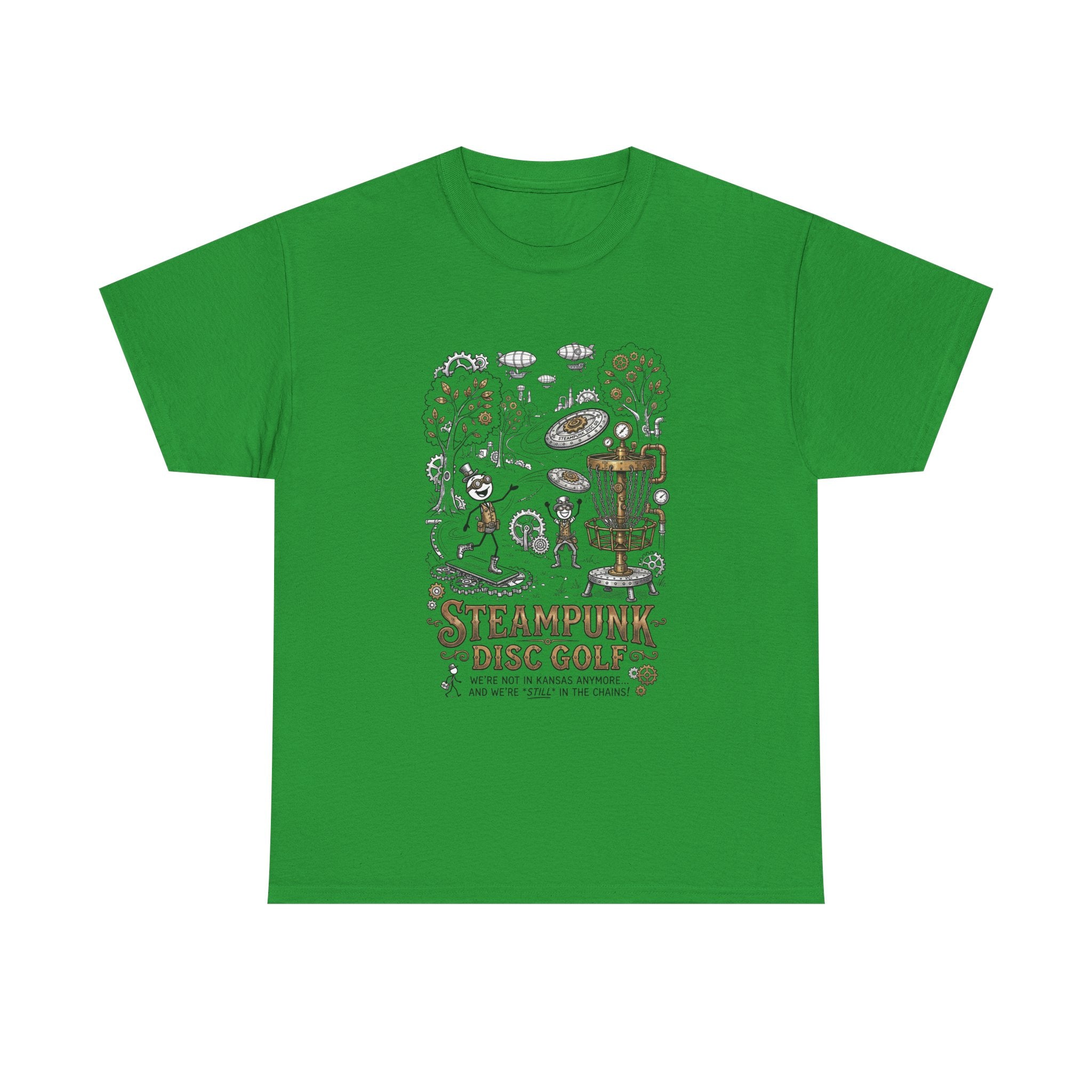 Steampunk Disc Golf T-Shirt — Vintage Victorian Disc Golf Design