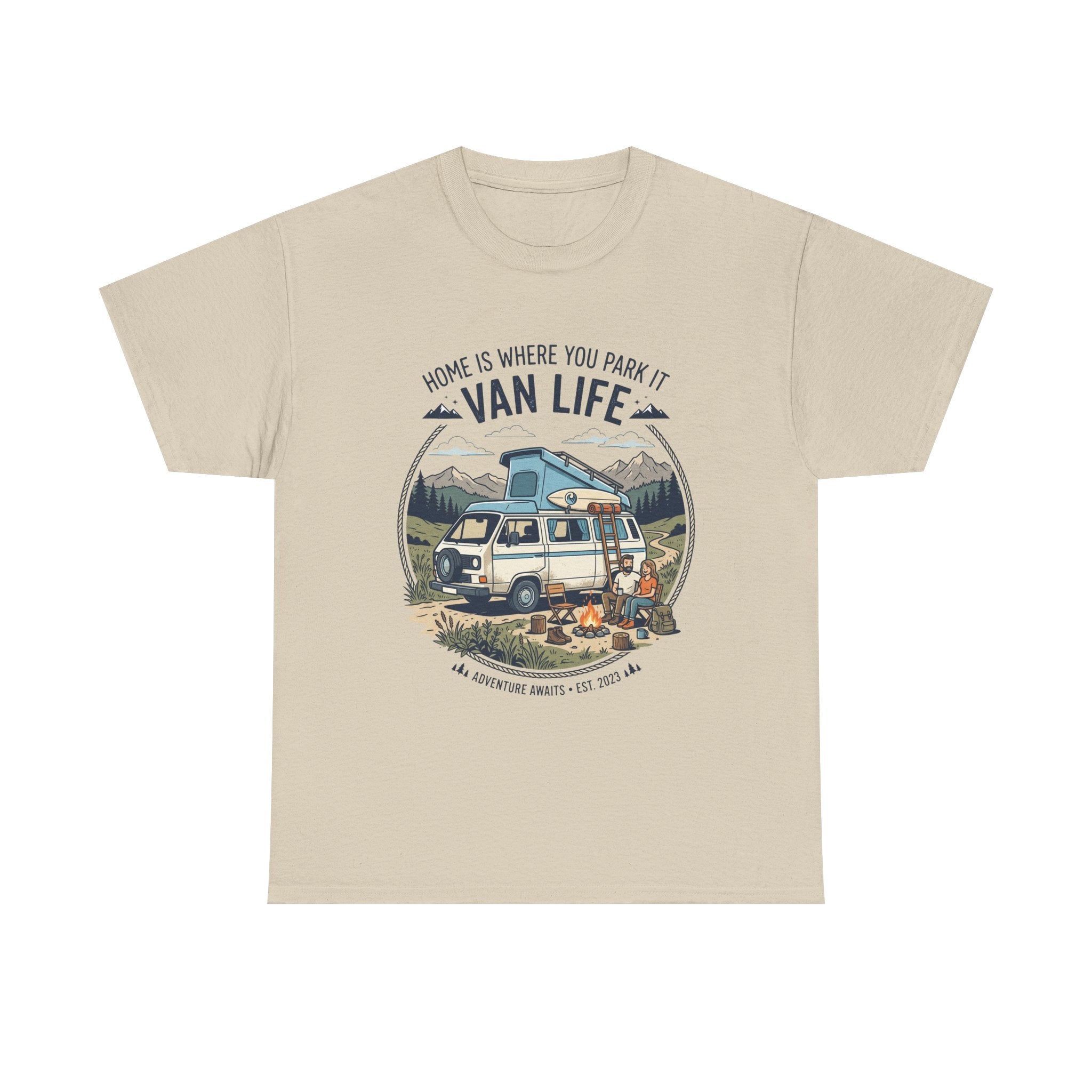 Van Life T-Shirt — "Home Is Where You Park It" Adventure Tee