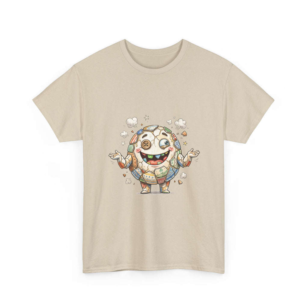 T-Shirt — Cute Kawaii Mosaic Egg Character Illustration Tee