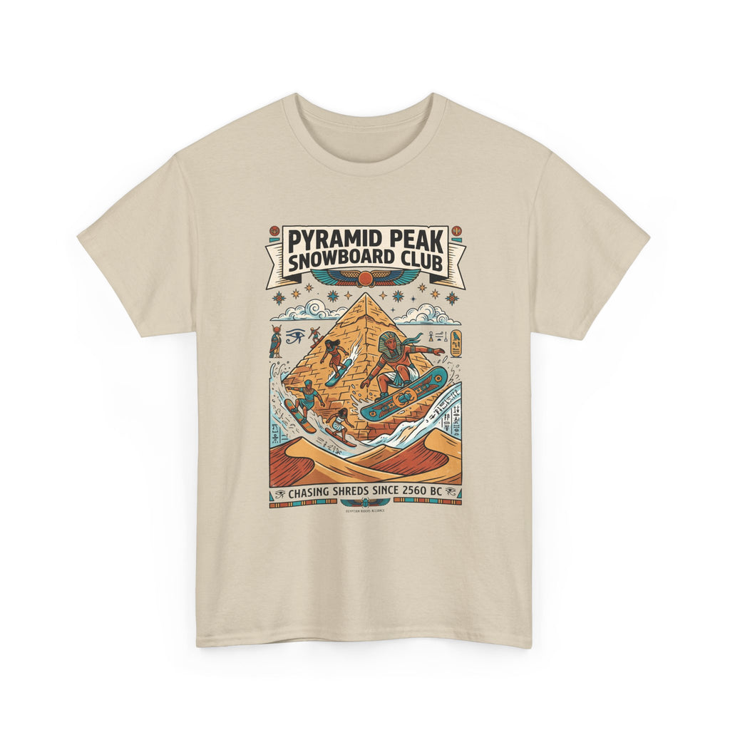 Snowboard Club Graphic Tee — "Pyramid Peak Snowboard Club" Vintage Winter Shirt