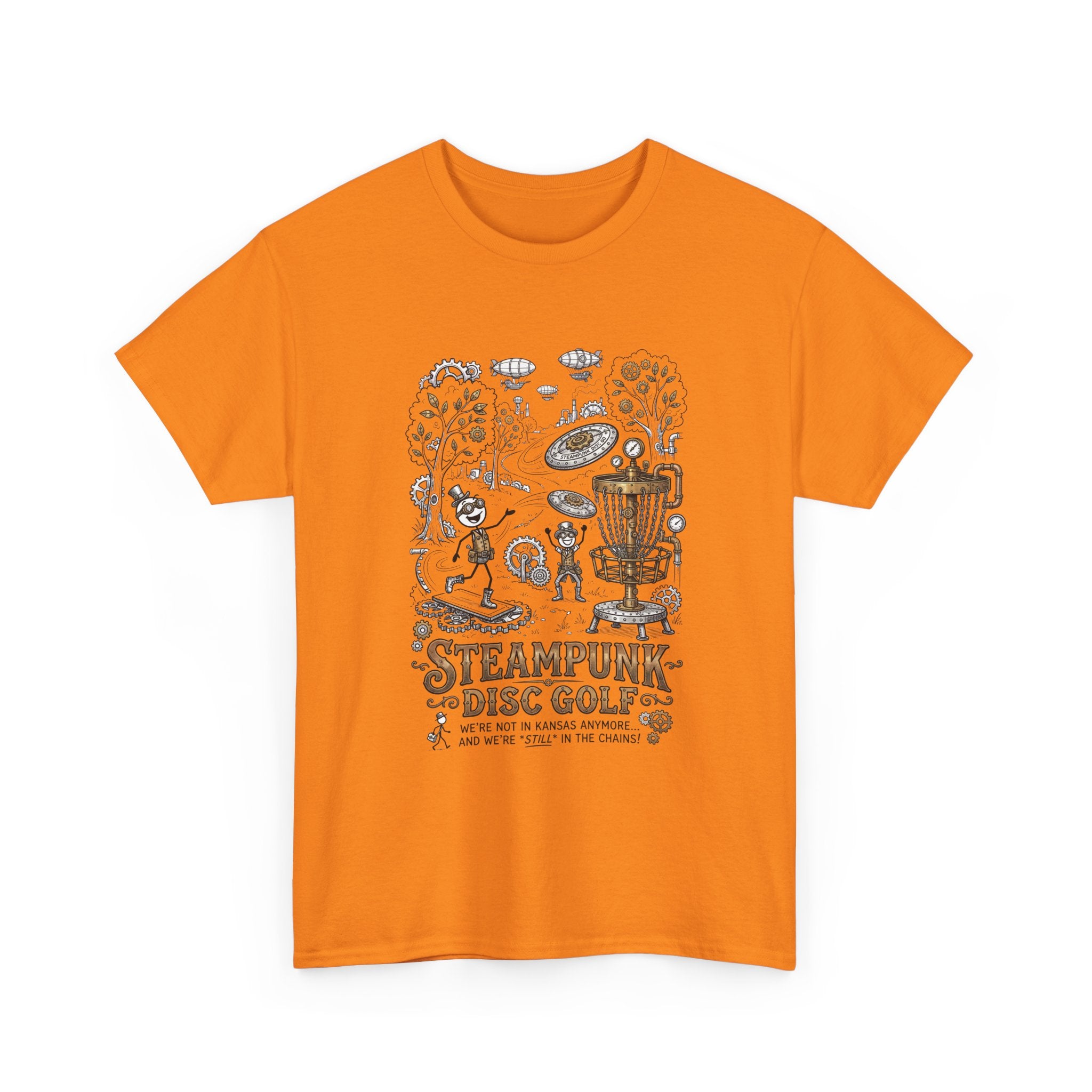 Steampunk Disc Golf T-Shirt — Vintage Victorian Disc Golf Design
