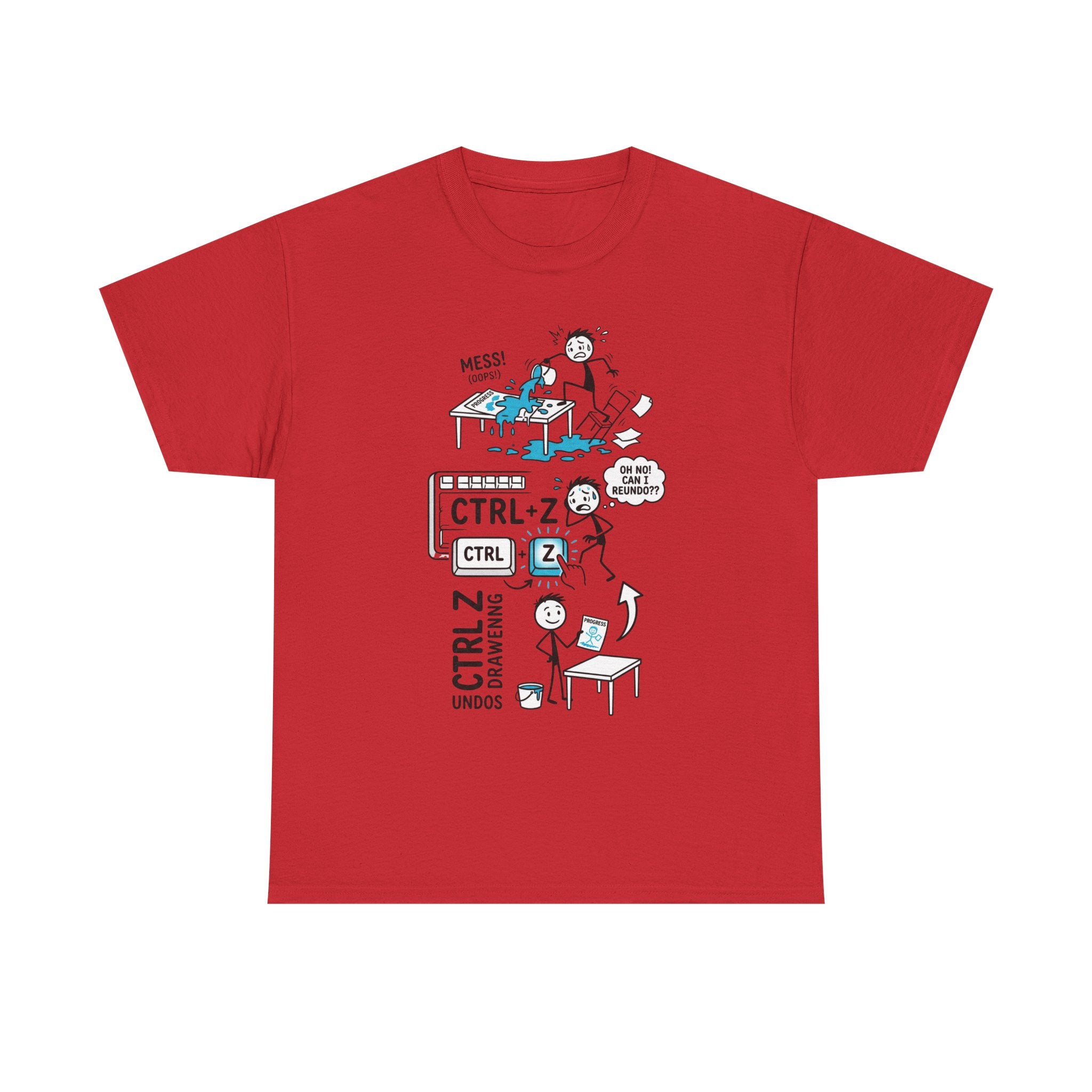 Ctrl Z Funny Graphic T-Shirt – Undo Computer Chaos Tee for Coders & Designers