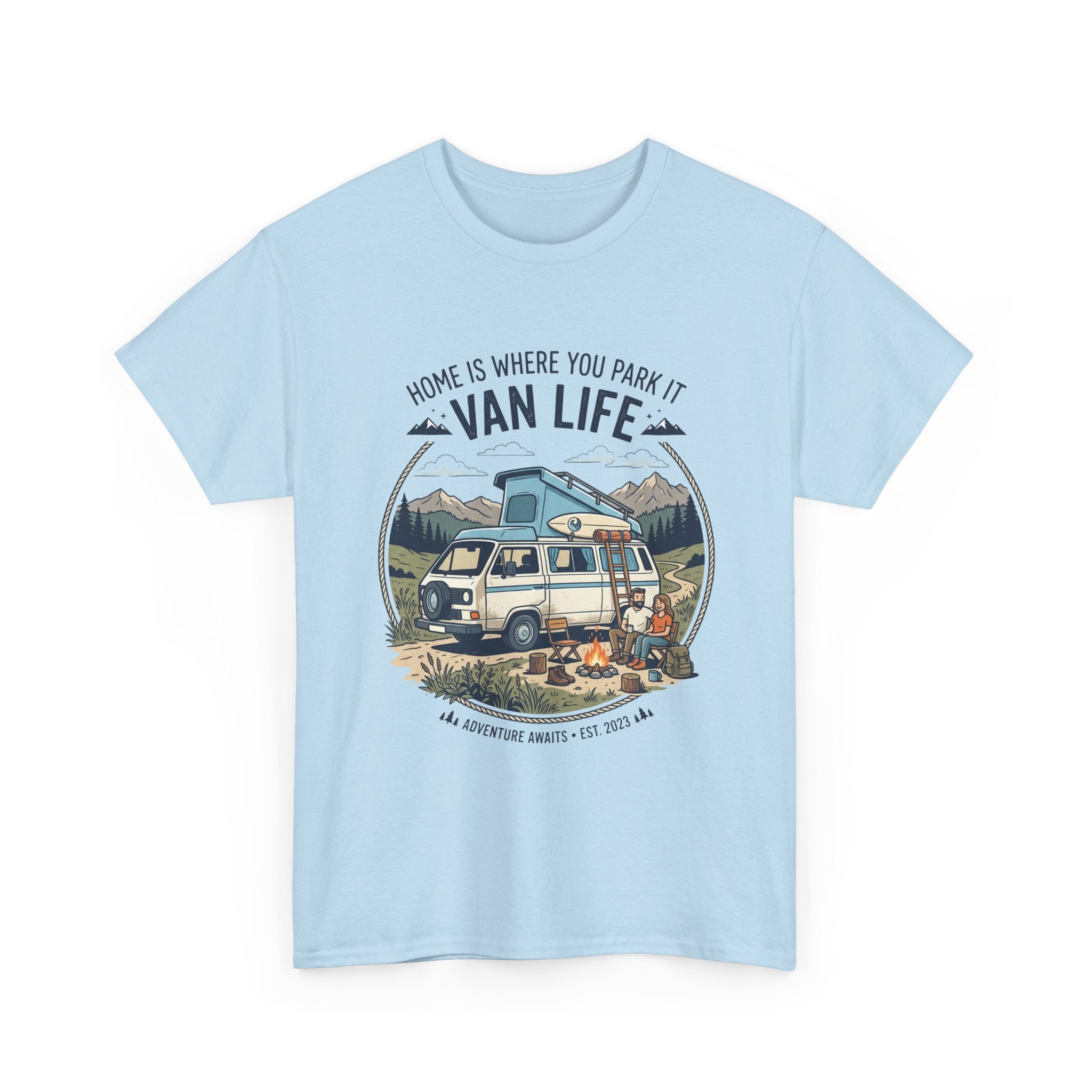 Van Life T-Shirt — "Home Is Where You Park It" Adventure Tee