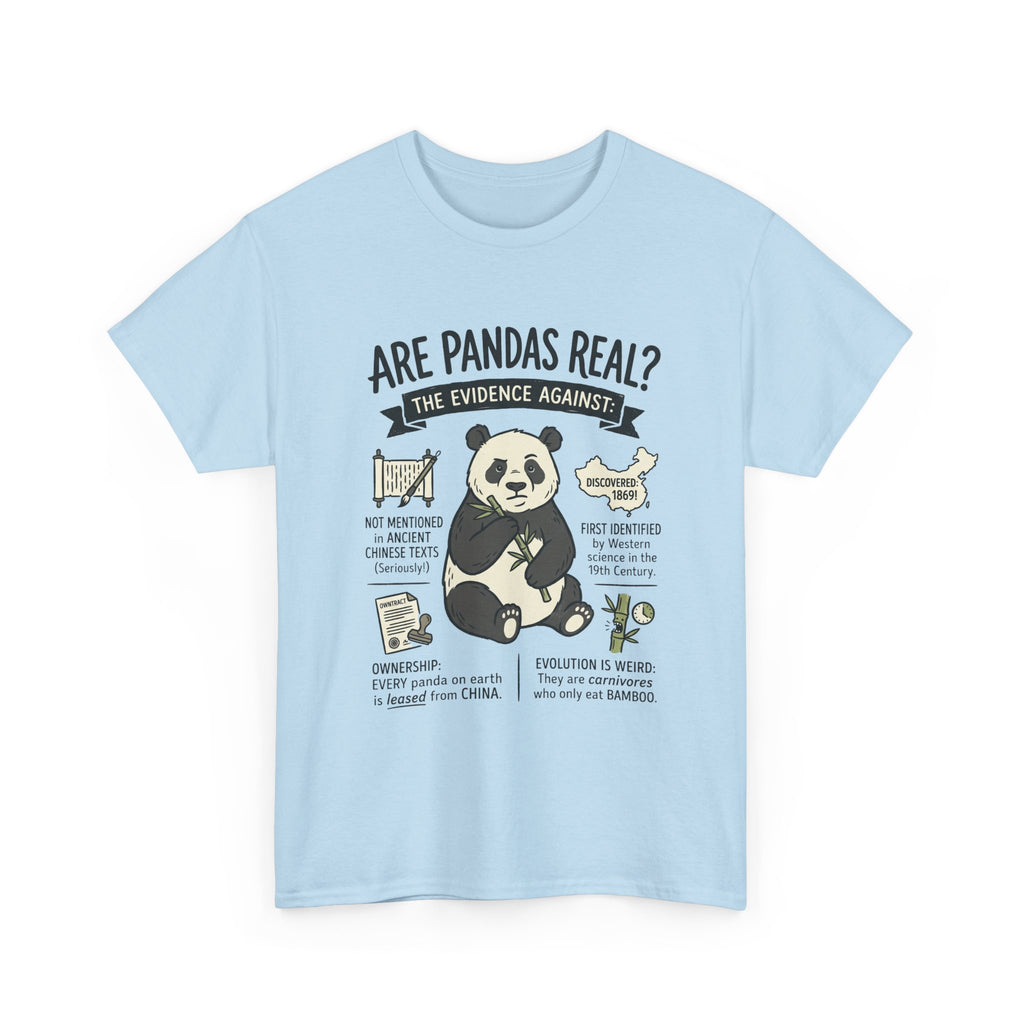 Are Pandas Real? Graphic Tee — Funny Panda Infographic T-Shirt