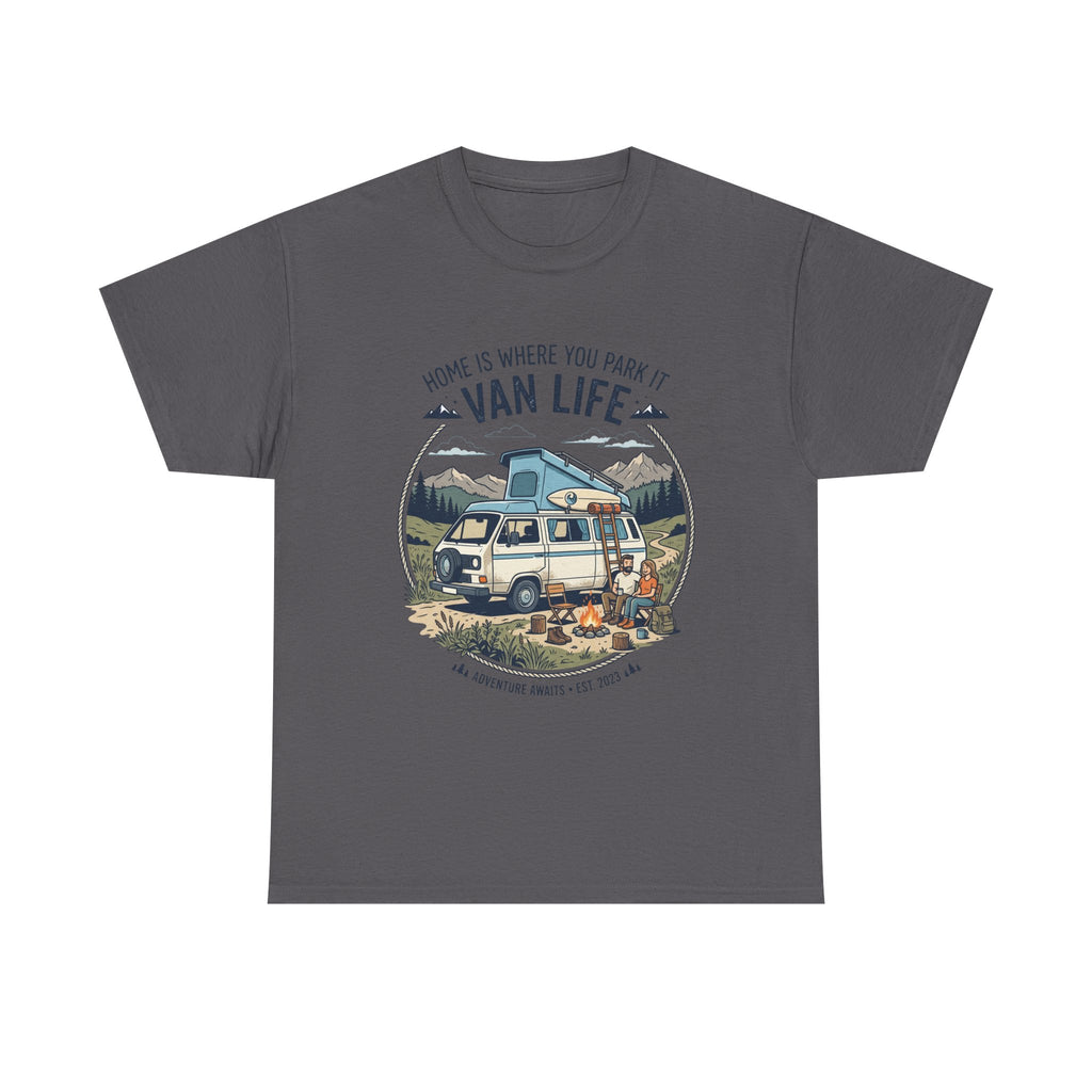 Van Life T-Shirt — "Home Is Where You Park It" Adventure Tee