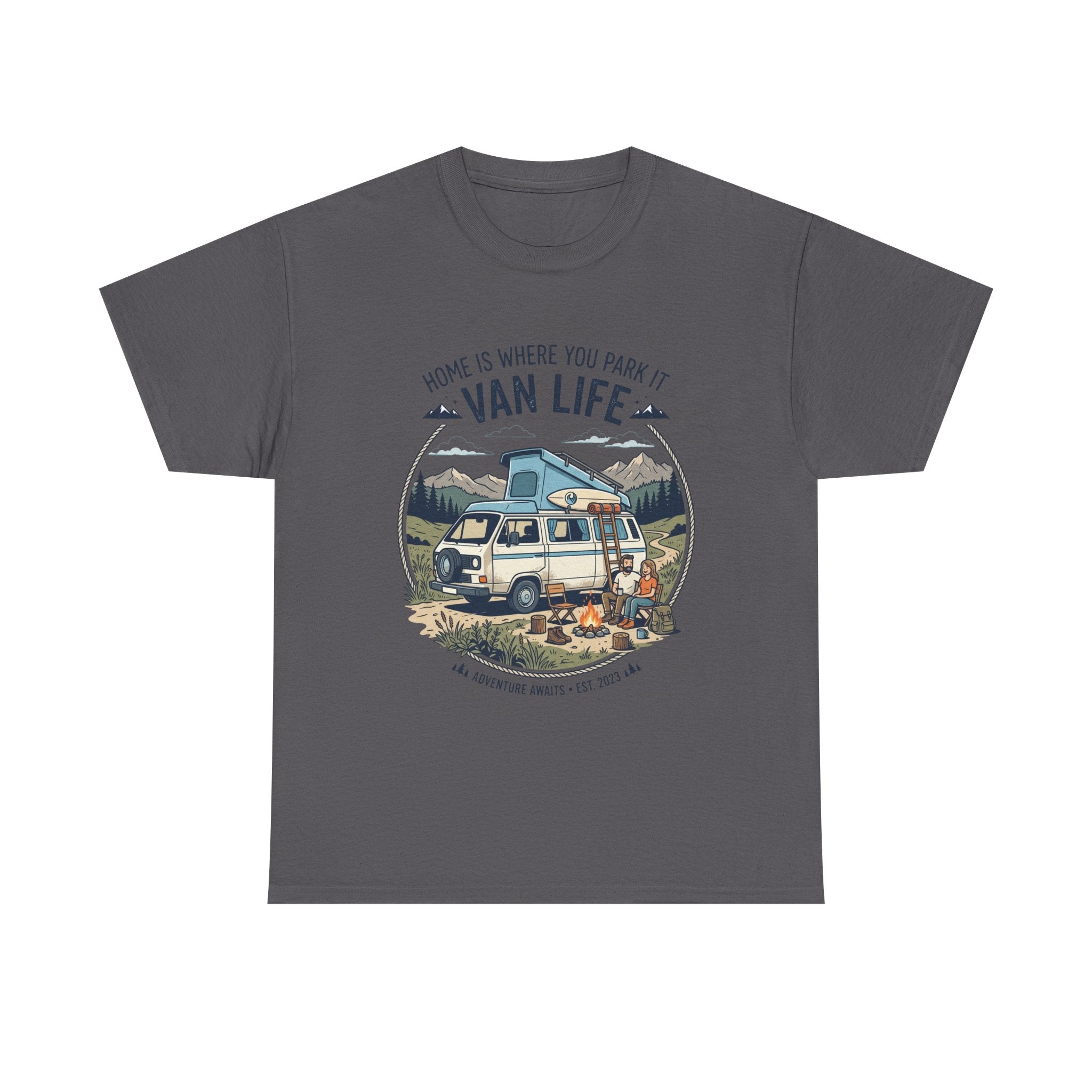 Van Life T-Shirt — "Home Is Where You Park It" Adventure Tee