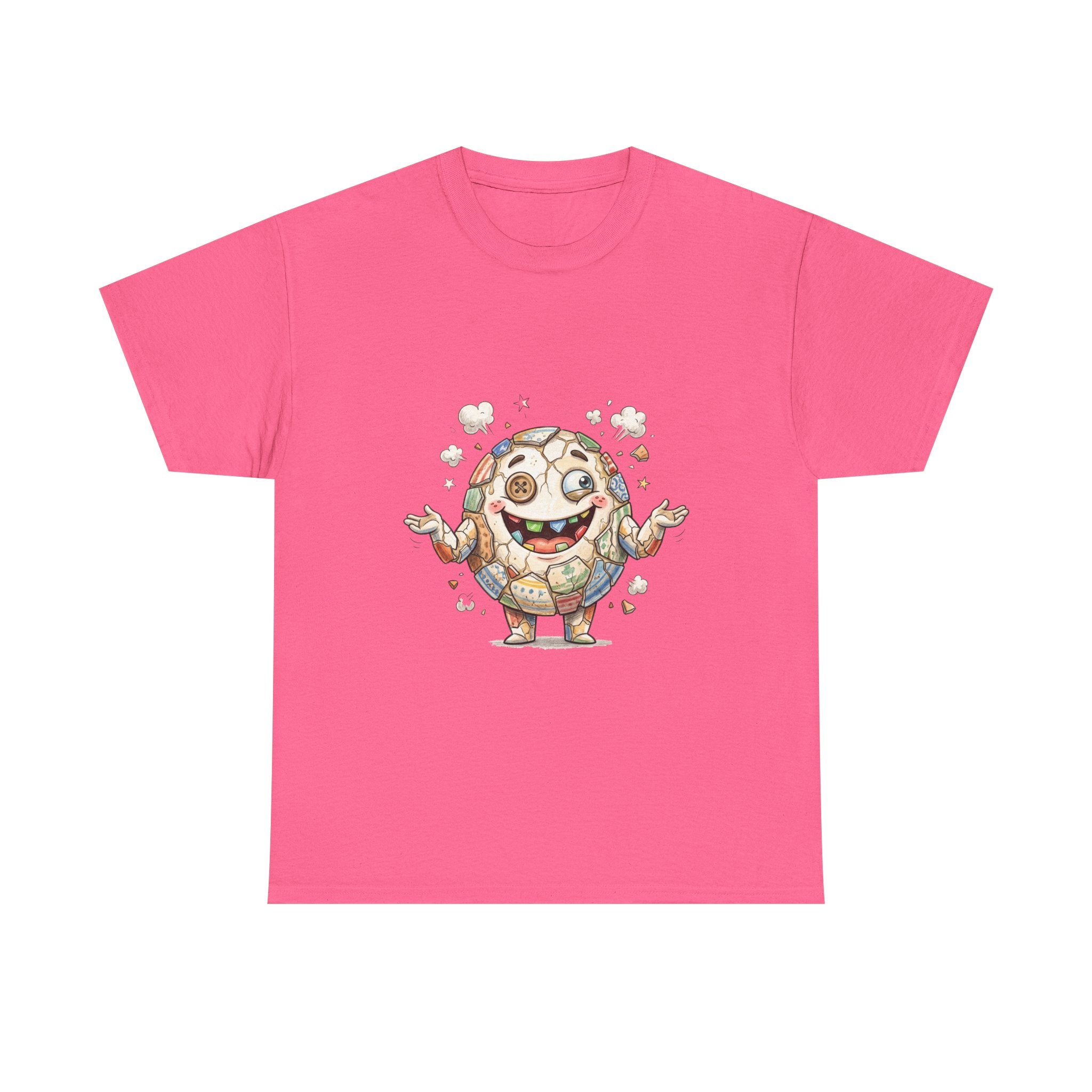 T-Shirt — Cute Kawaii Mosaic Egg Character Illustration Tee