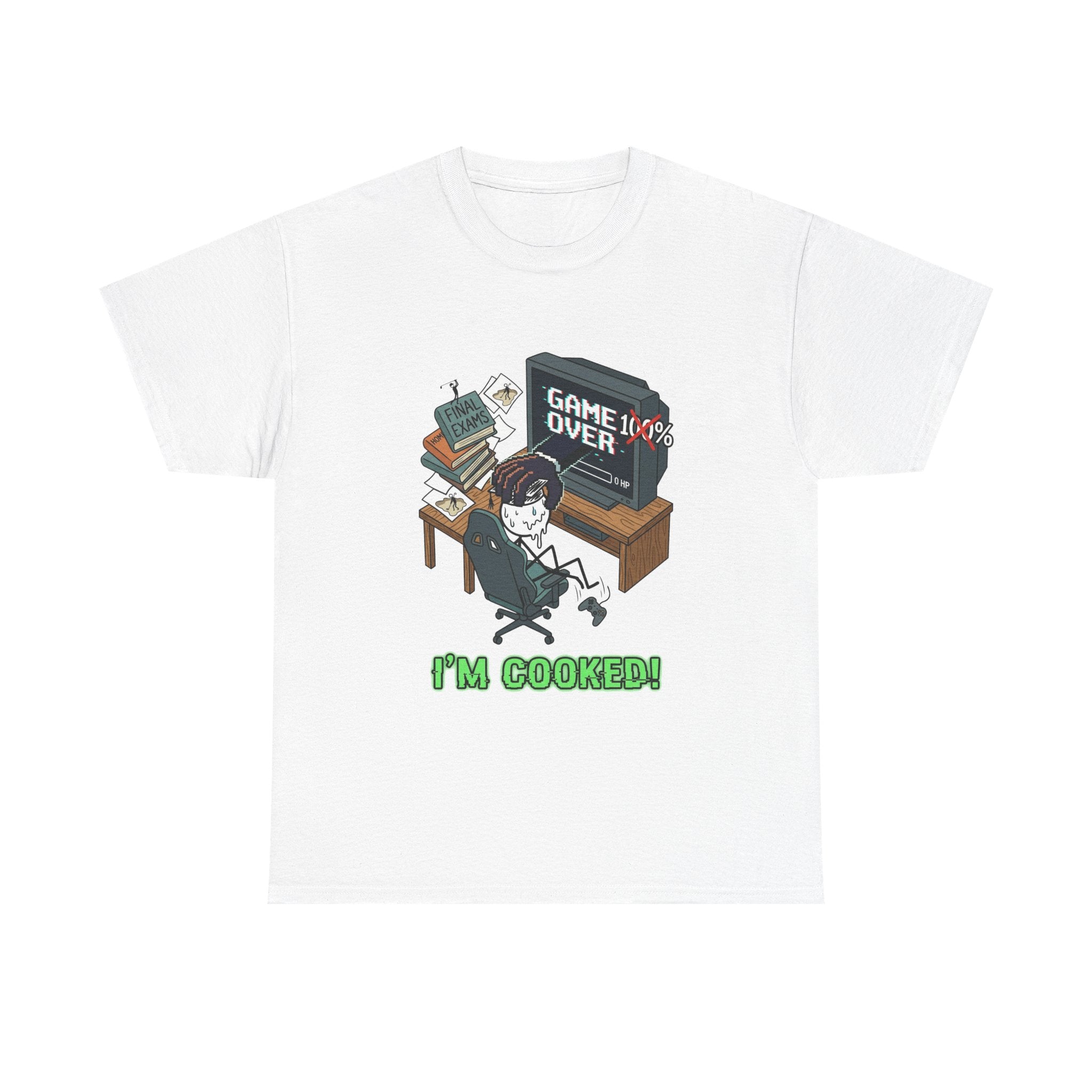 Gamer 'Game Over I'm Cooked' Graphic Tee