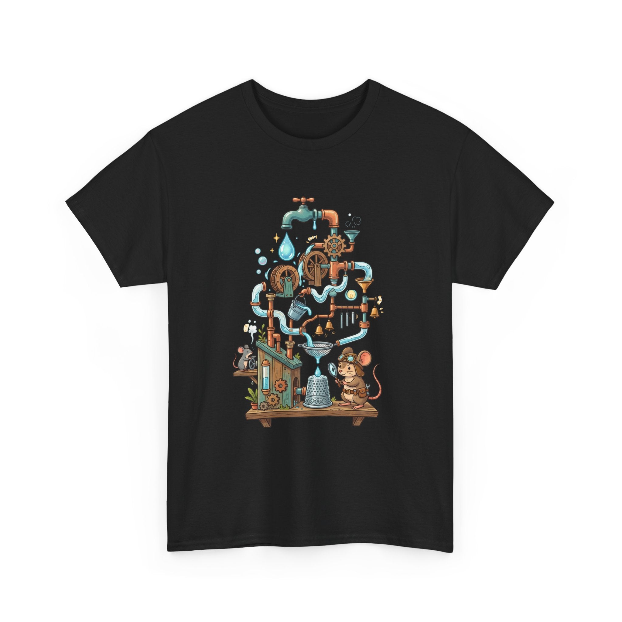Water Machine T-Shirt — Cute Mouse Contraption Tee