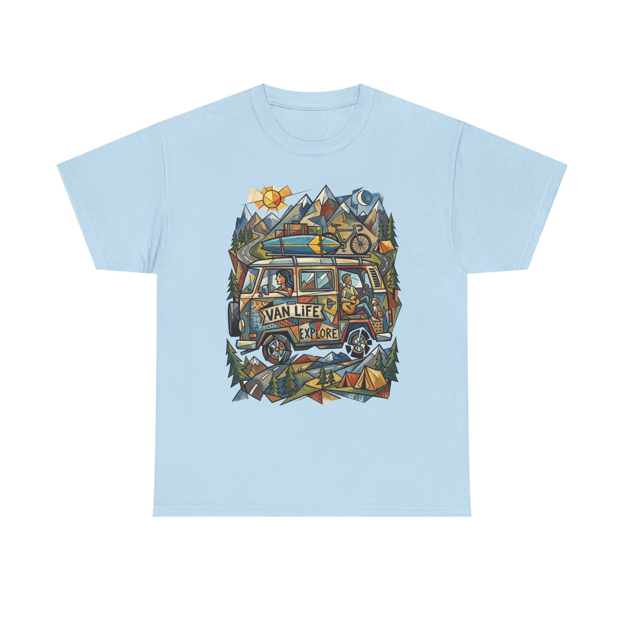 Van Life Explore T-Shirt — Retro Campervan Adventure Graphic Tee