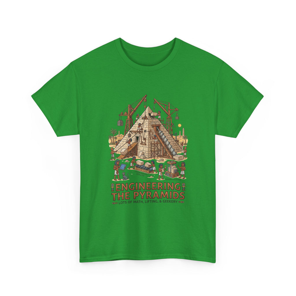 Pyramids Engineering T-Shirt – Vintage Egypt Construction Graphic Tee