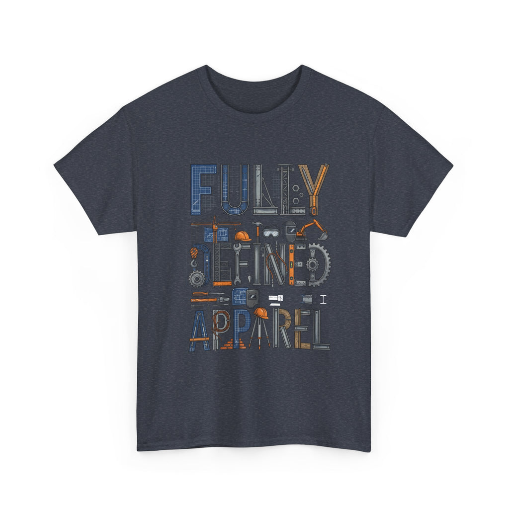 Fully Defined Apparel T-Shirt — Graphic Tee with Retro Tools Design