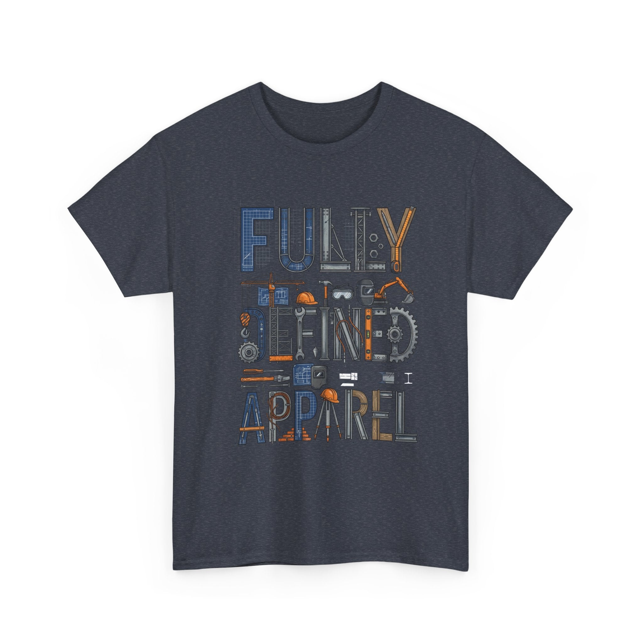 Fully Defined Apparel T-Shirt — Graphic Tee with Retro Tools Design