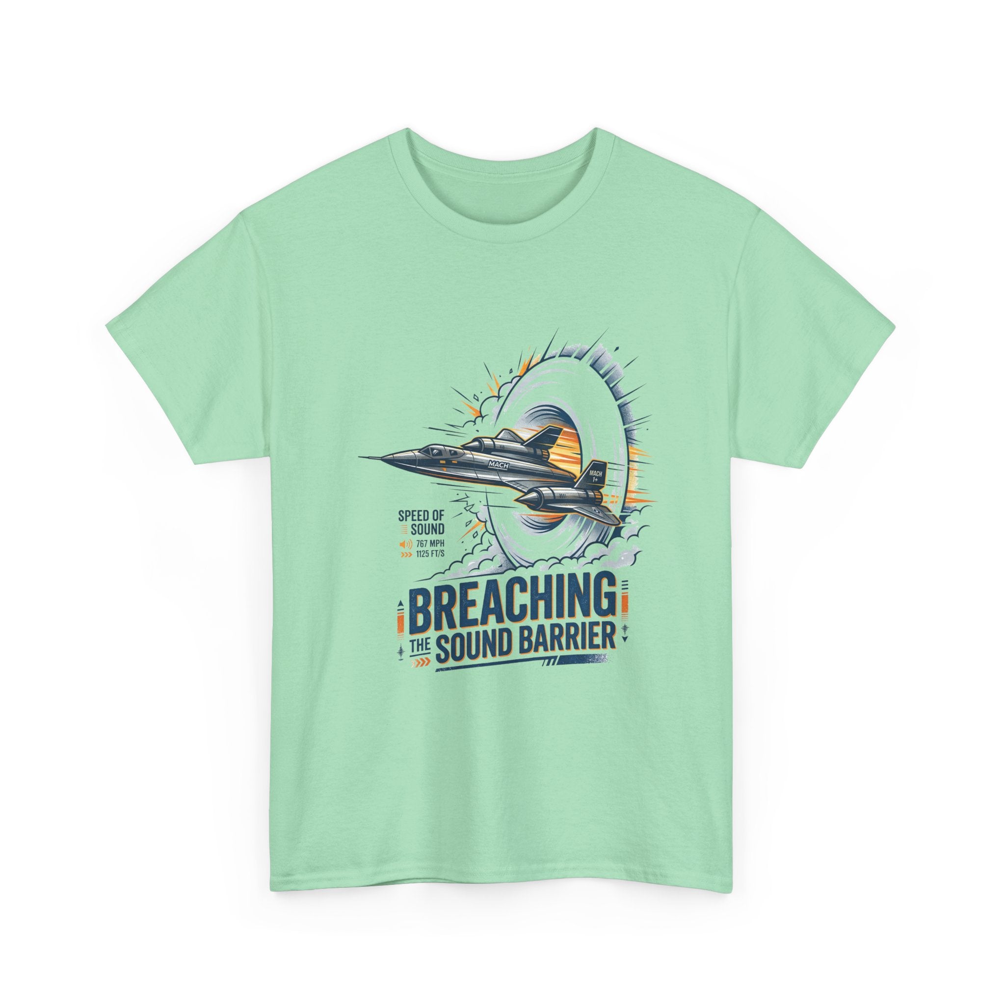 Sonic Boom T-Shirt — 'Breaching the Sound Barrier' Jet Trainer Aviation Graphic Tee