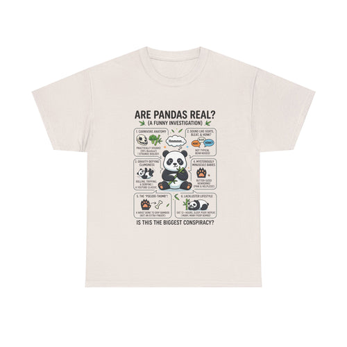 Are Pandas Real? Funny Panda Infographic T-Shirt