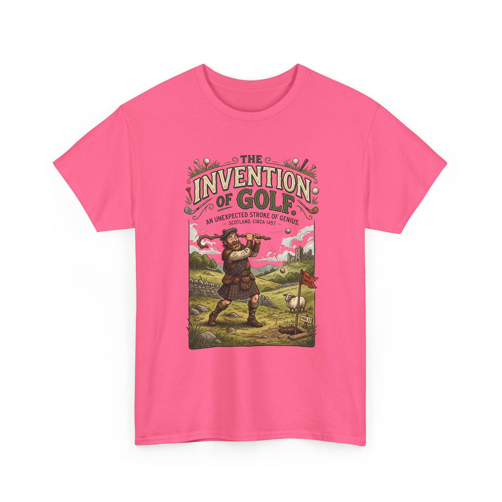 Golf Tee — 'The Invention of Golf' Vintage Golfing Graphic Shirt