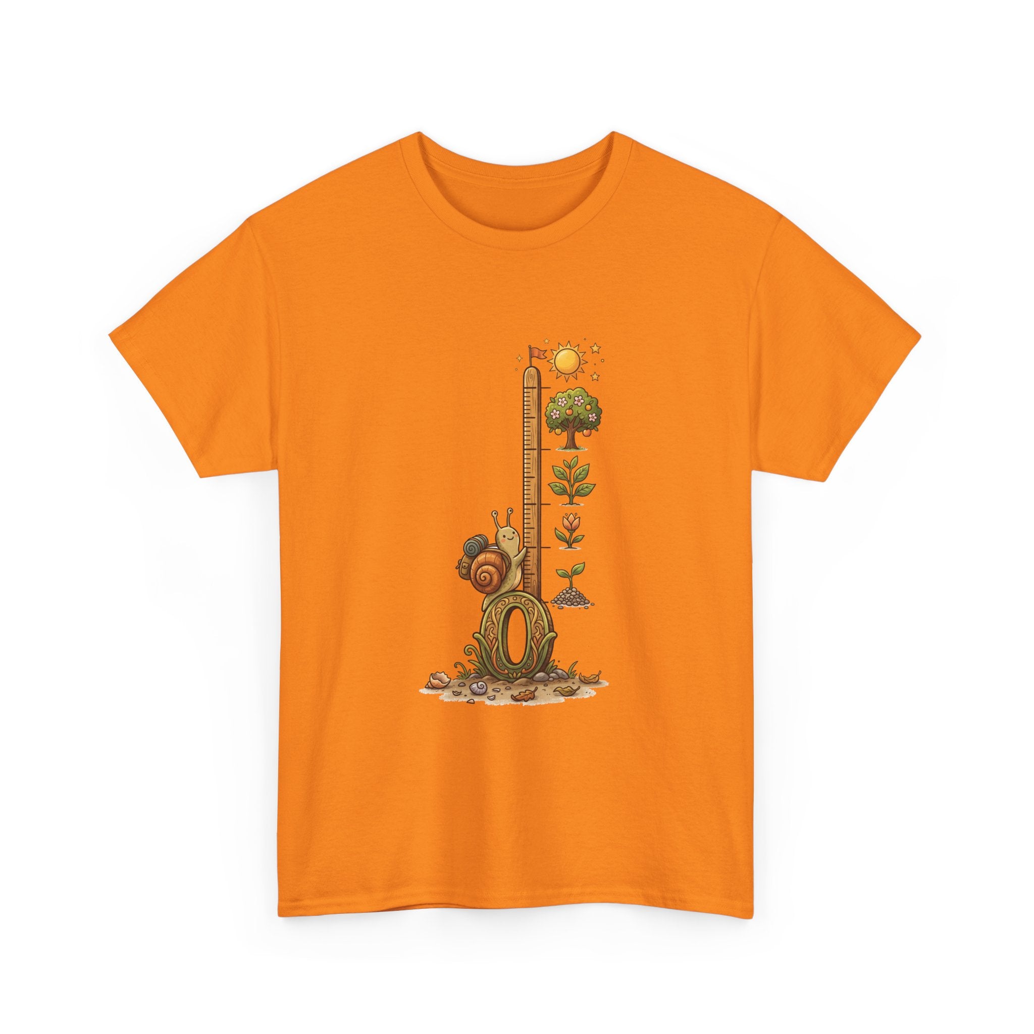 Growth Meter Graphic Tee — Cute Bear Planting Height Chart T-Shirt