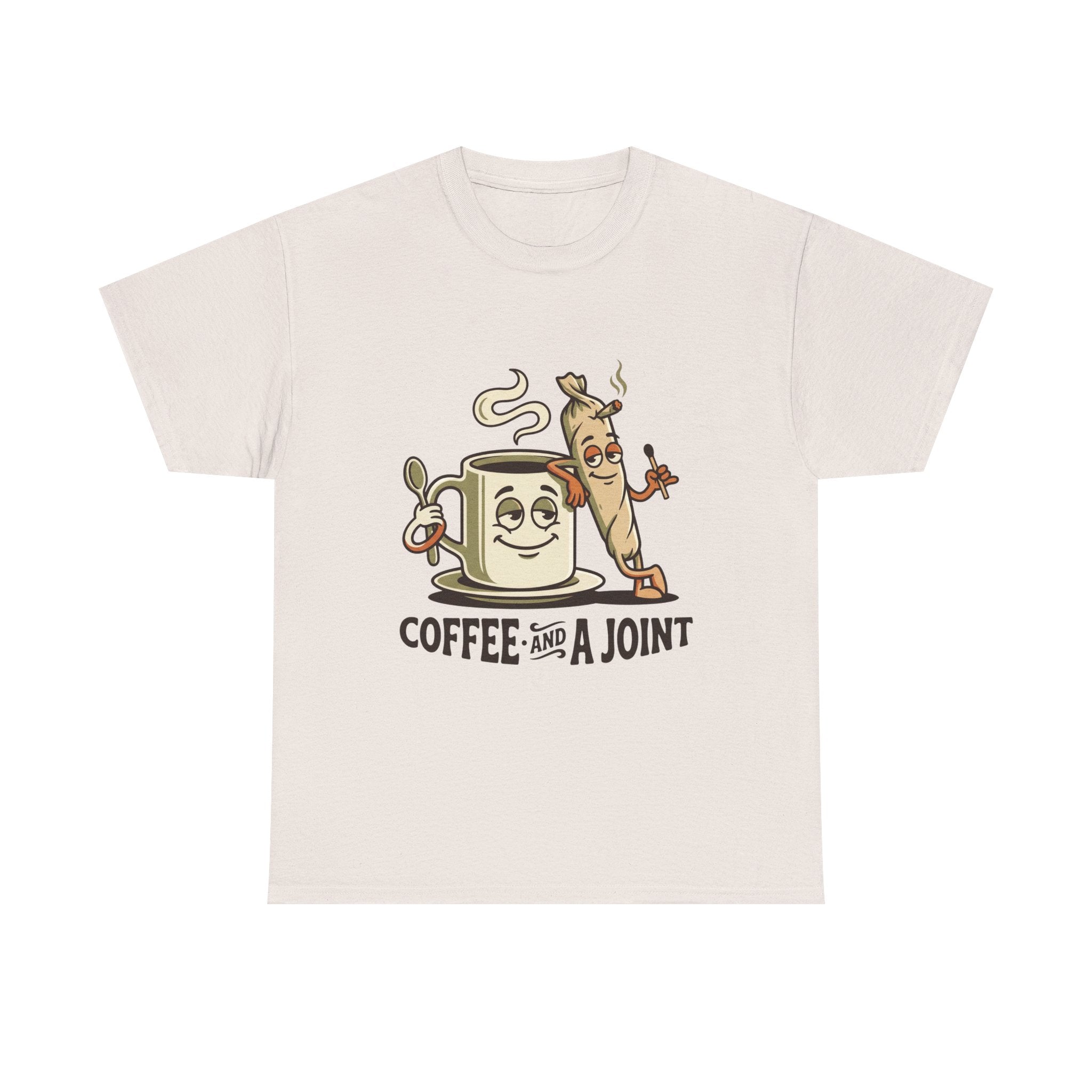 Coffee and a Joint T-Shirt — Funny Stoner Coffee Tee
