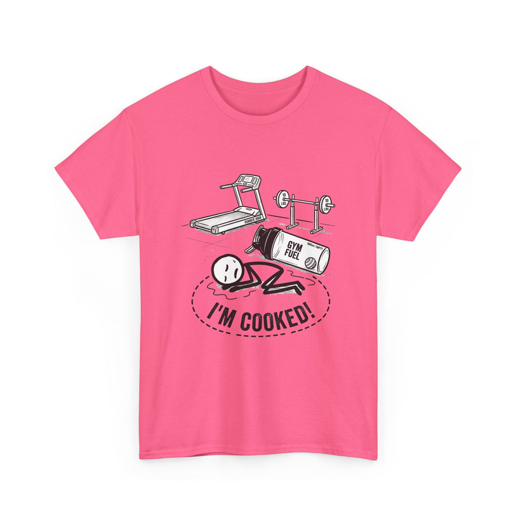 Fitness Humor T‑Shirt — "I'm Cooked!" Workout Exhaustion Tee
