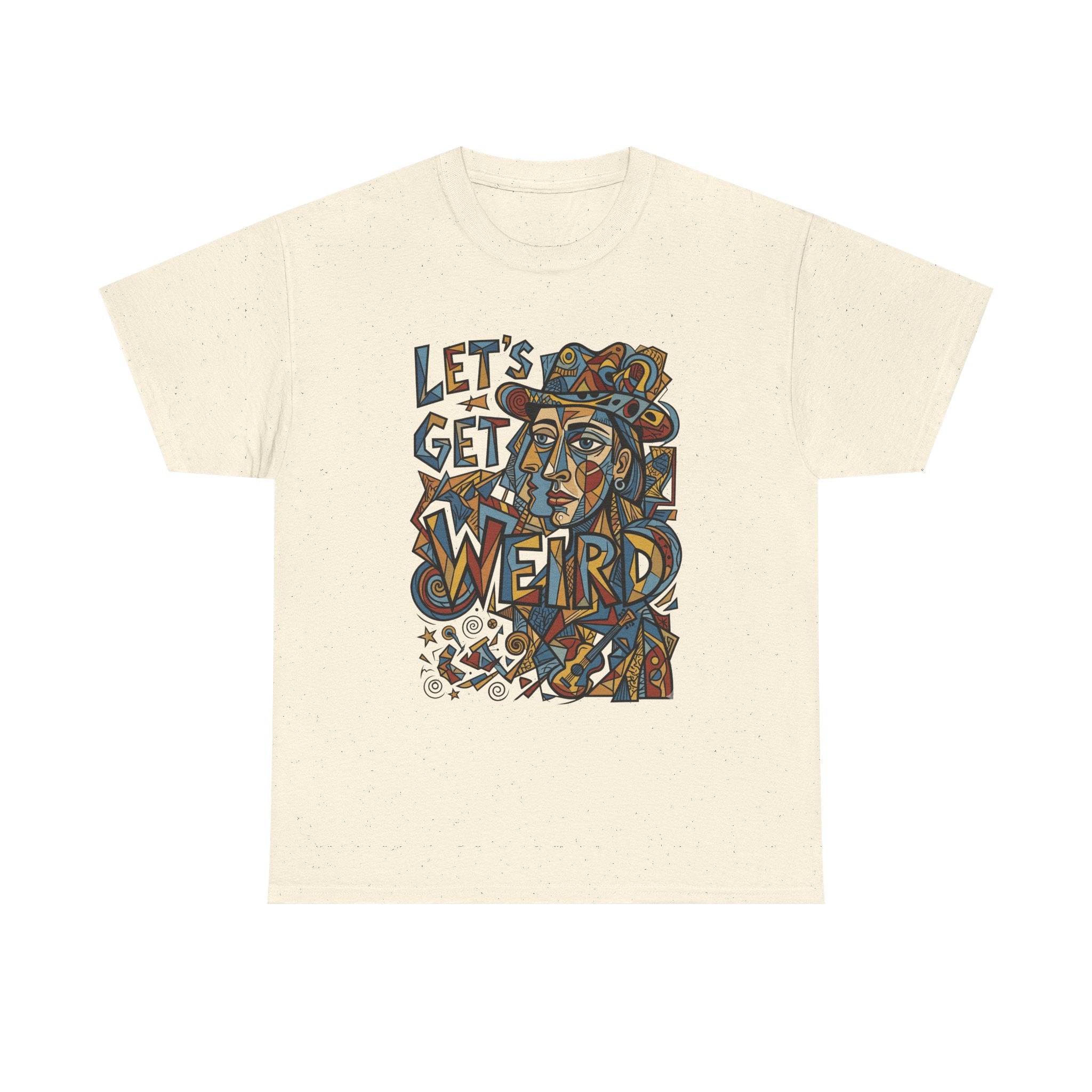 Let’s Get Weird T-Shirt — Retro Psychedelic Face Graphic Tee