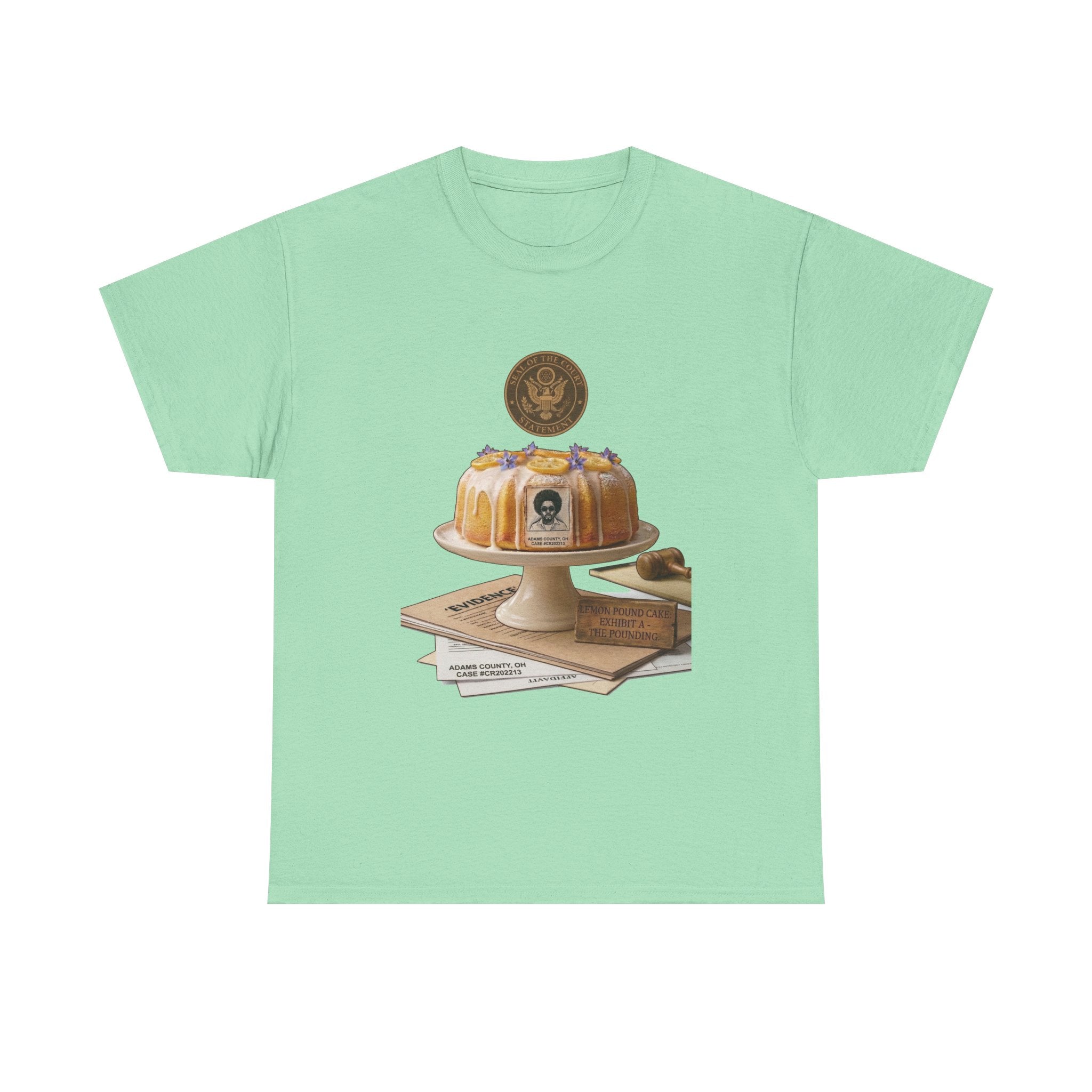 Lemon Pound Cake T‑Shirt — Vintage Baking Illustration Tee
