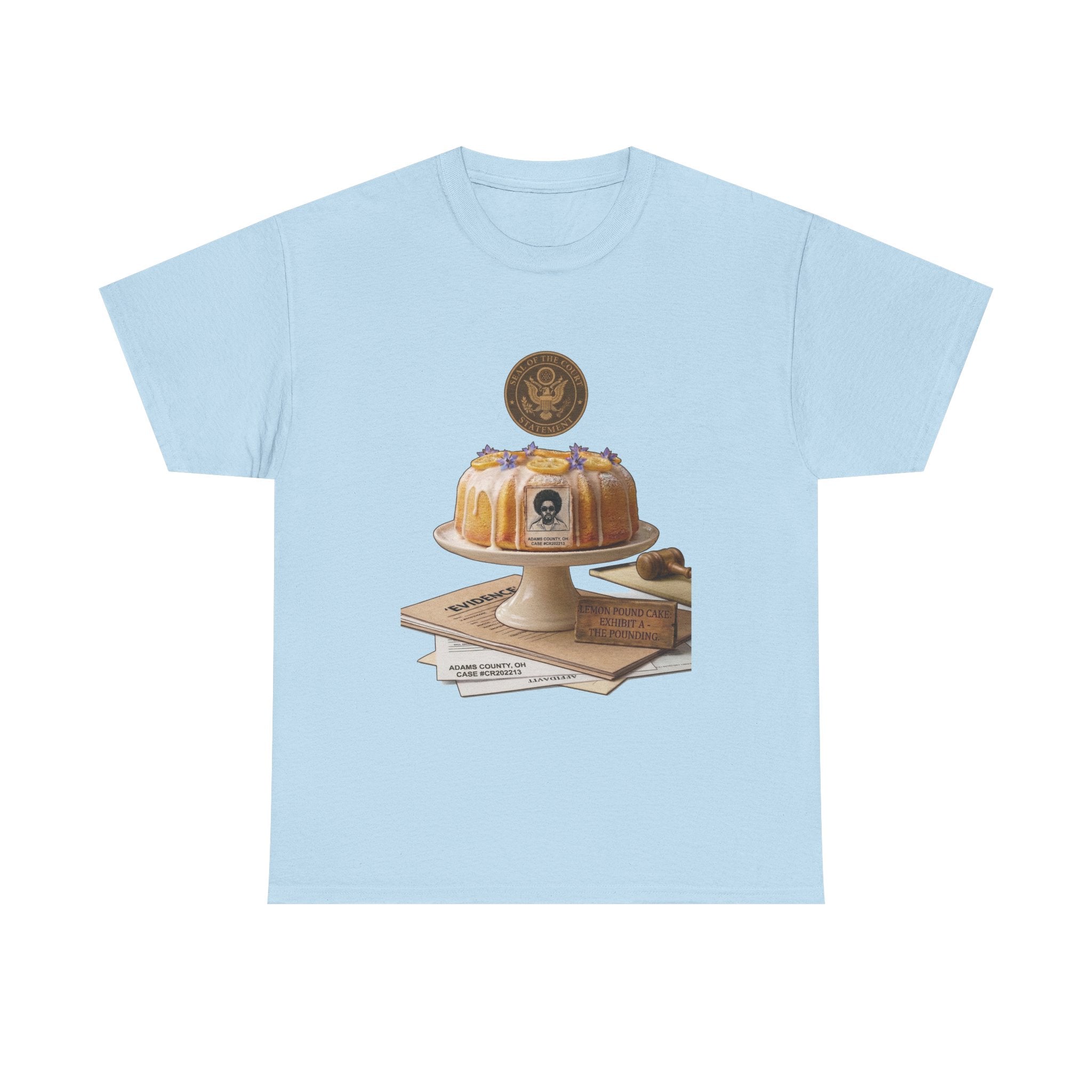 Lemon Pound Cake T‑Shirt — Vintage Baking Illustration Tee