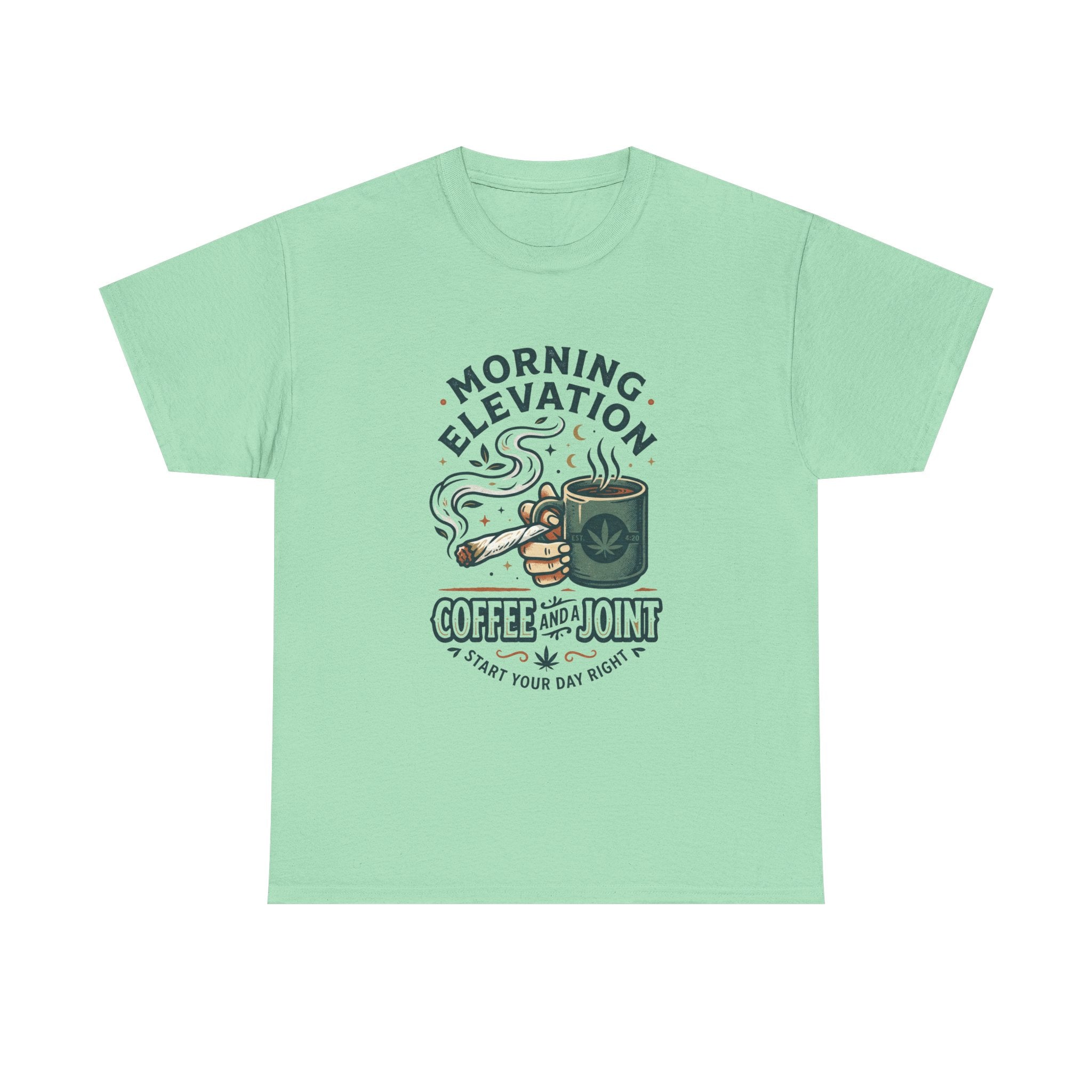 Coffee & Joint T-Shirt — Morning Elevation Graphic Tee