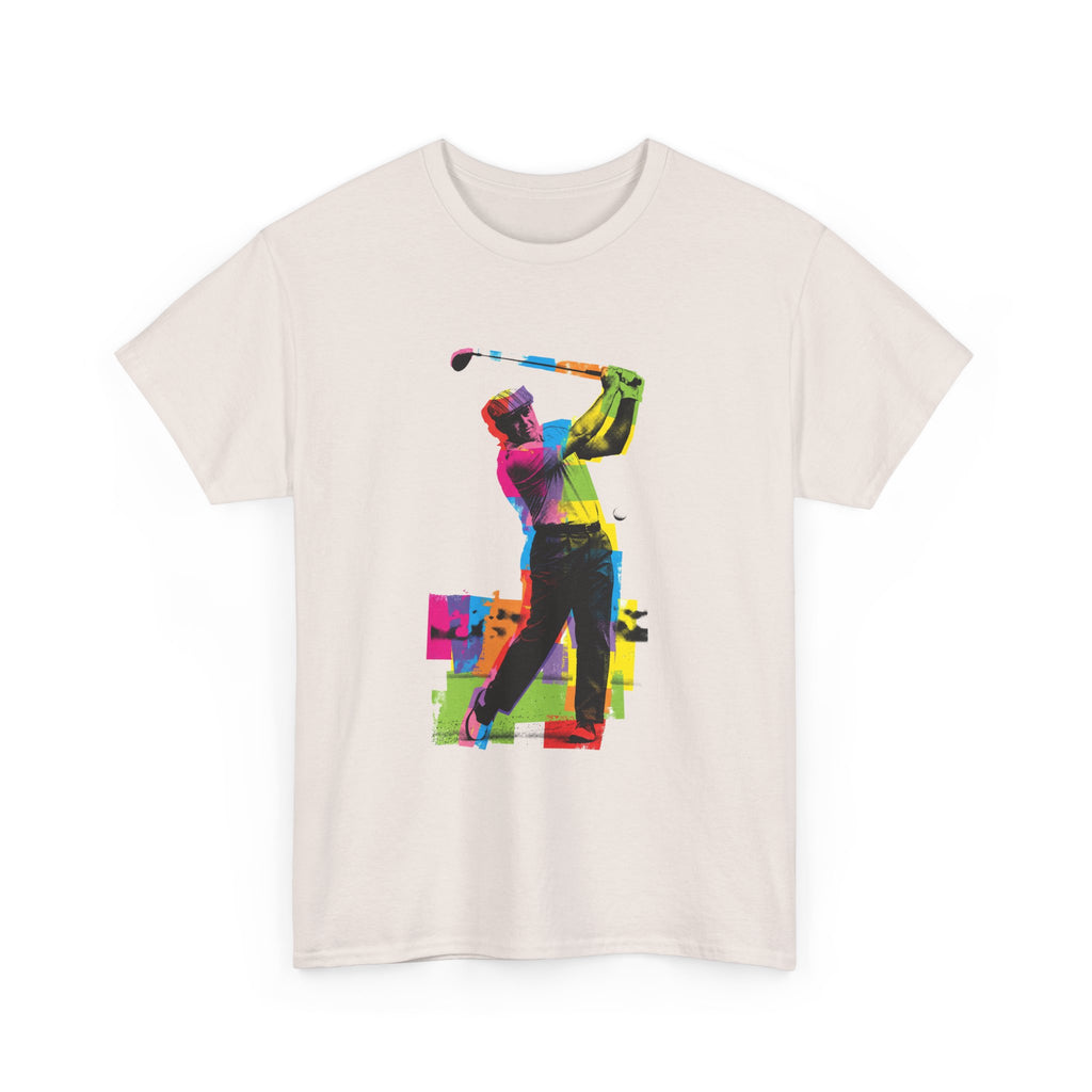 Golf Swing Pop Art T-Shirt — Colorful Golfer Graphic Tee