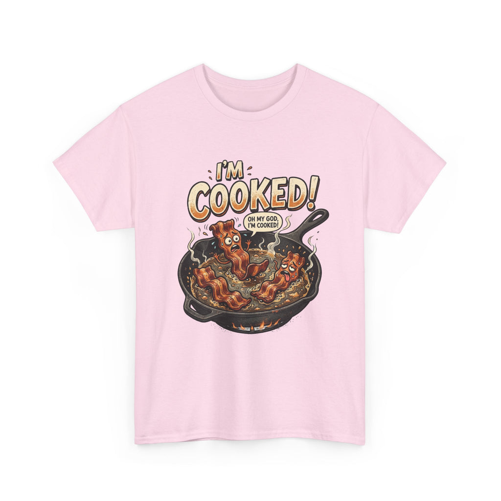 I’m Cooked! Funny Bacon Skillet T-Shirt