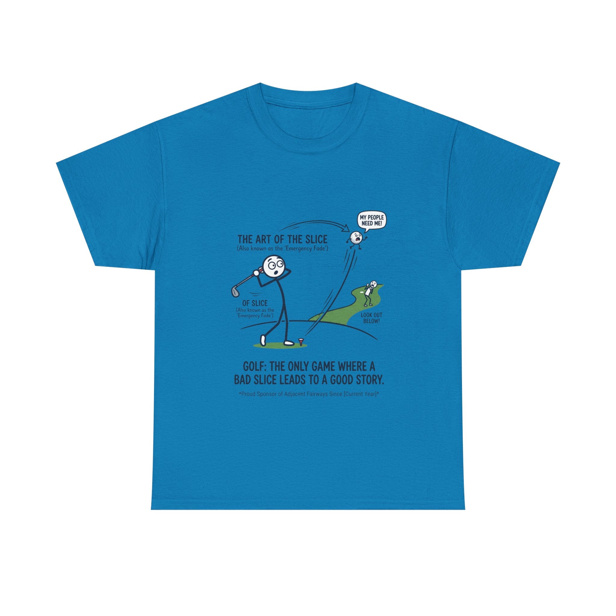Golf Slice T-Shirt — "The Art of the Slice" Funny Golf Humor Tee