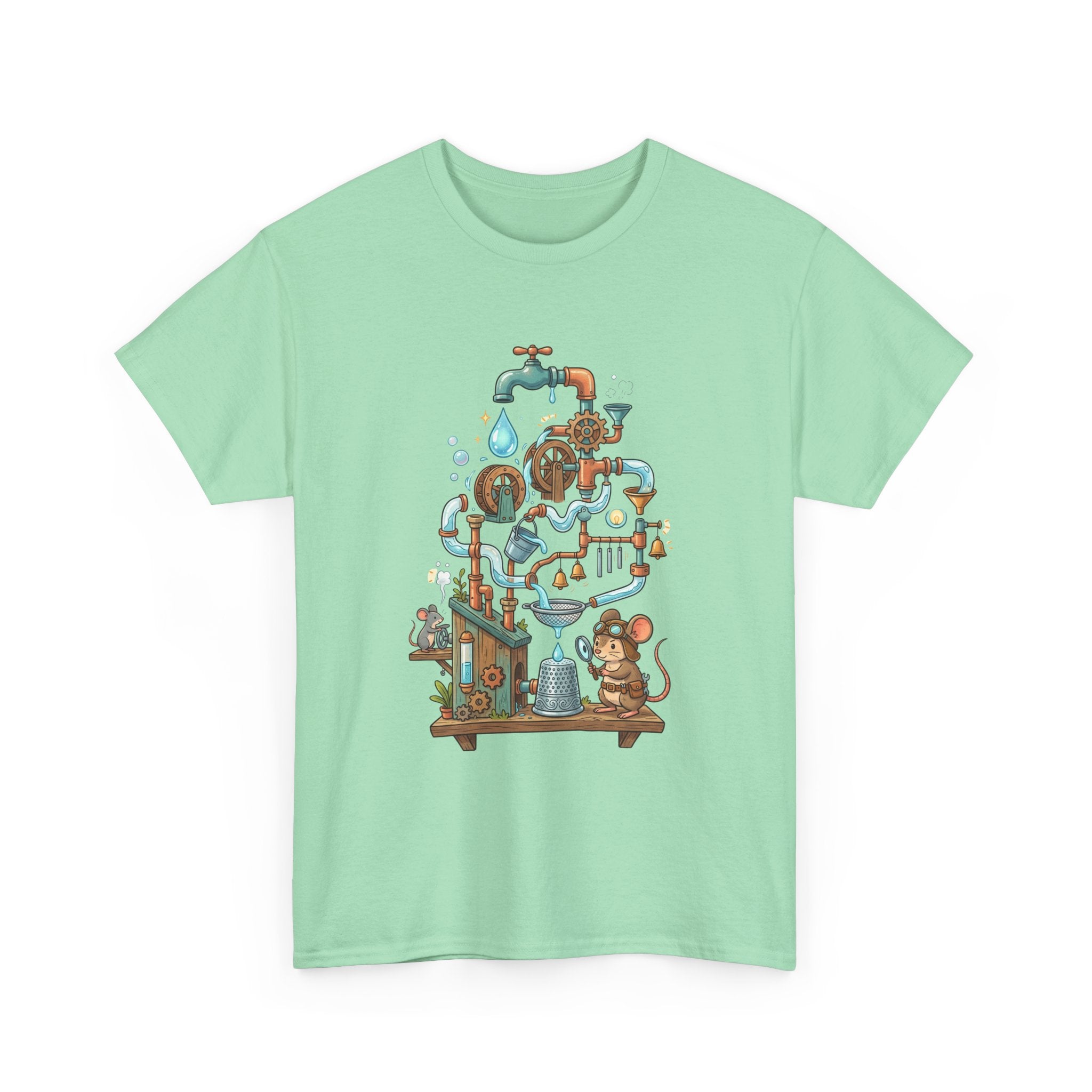 Water Machine T-Shirt — Cute Mouse Contraption Tee