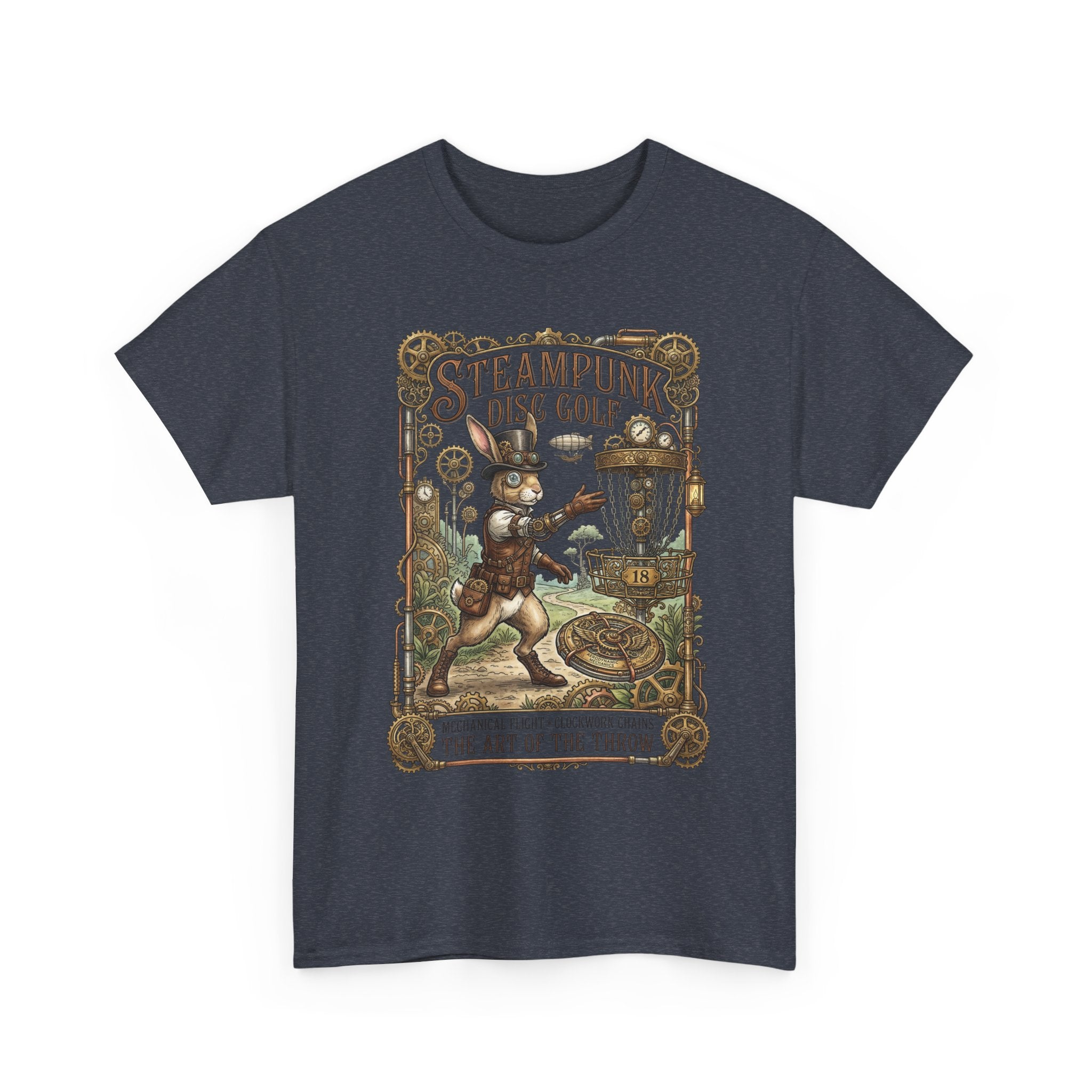 Steampunk Disc Golf T-Shirt — Vintage Victorian Throw Art Tee