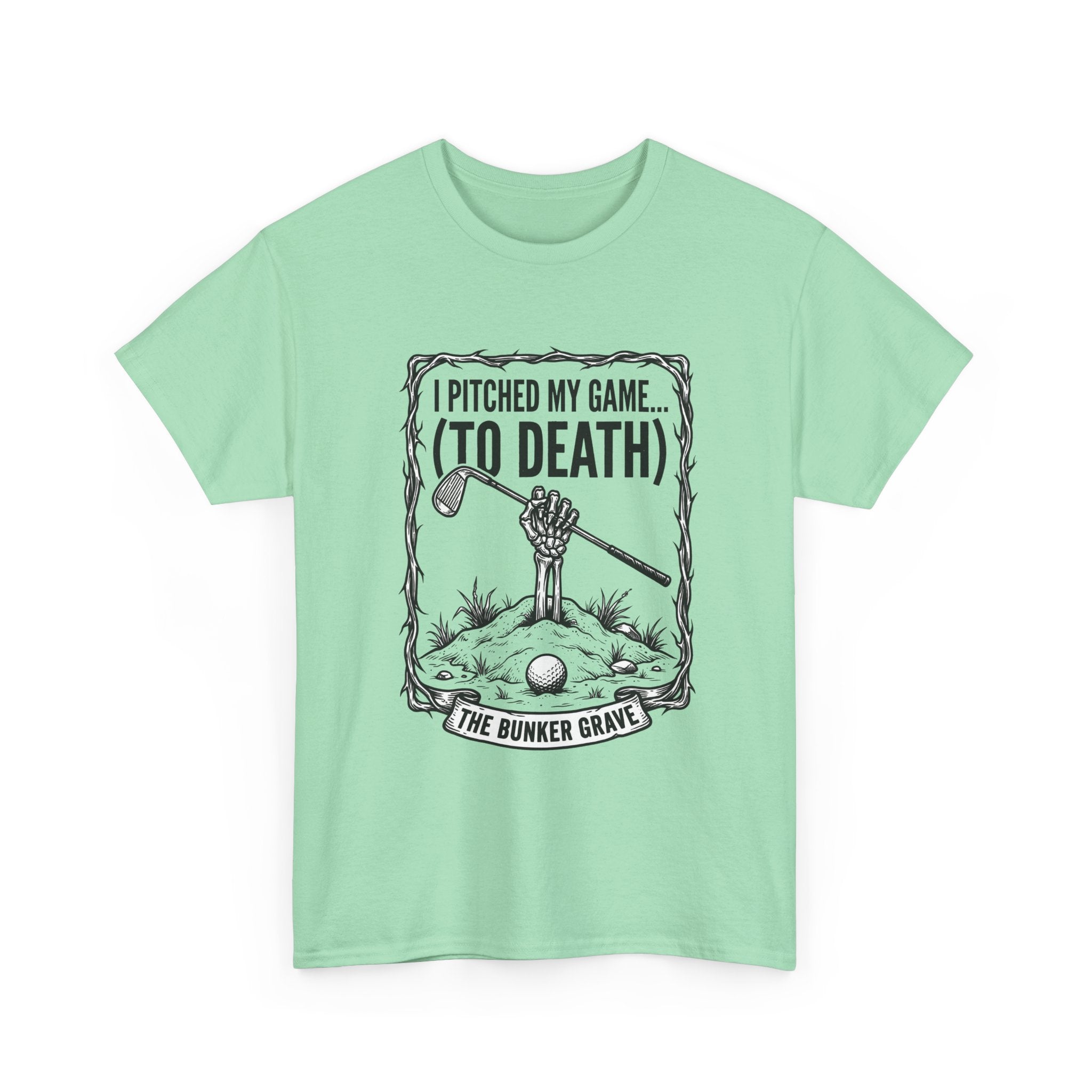 Golf 'I Pitched My Game (To Death)' T-Shirt – Funny Golfer Graphic Tee