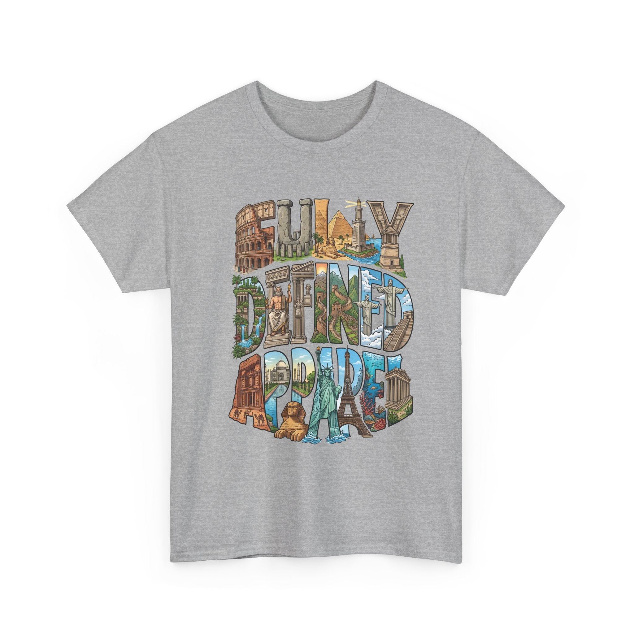 Fully Defined Apparel T‑Shirt — Retro Travel Illustration Tee