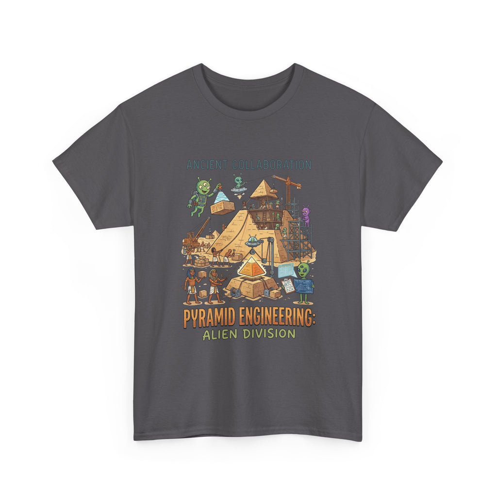 Pyramid Engineering Tee — "Ancient Collaboration" Alien Division Graphic Shirt