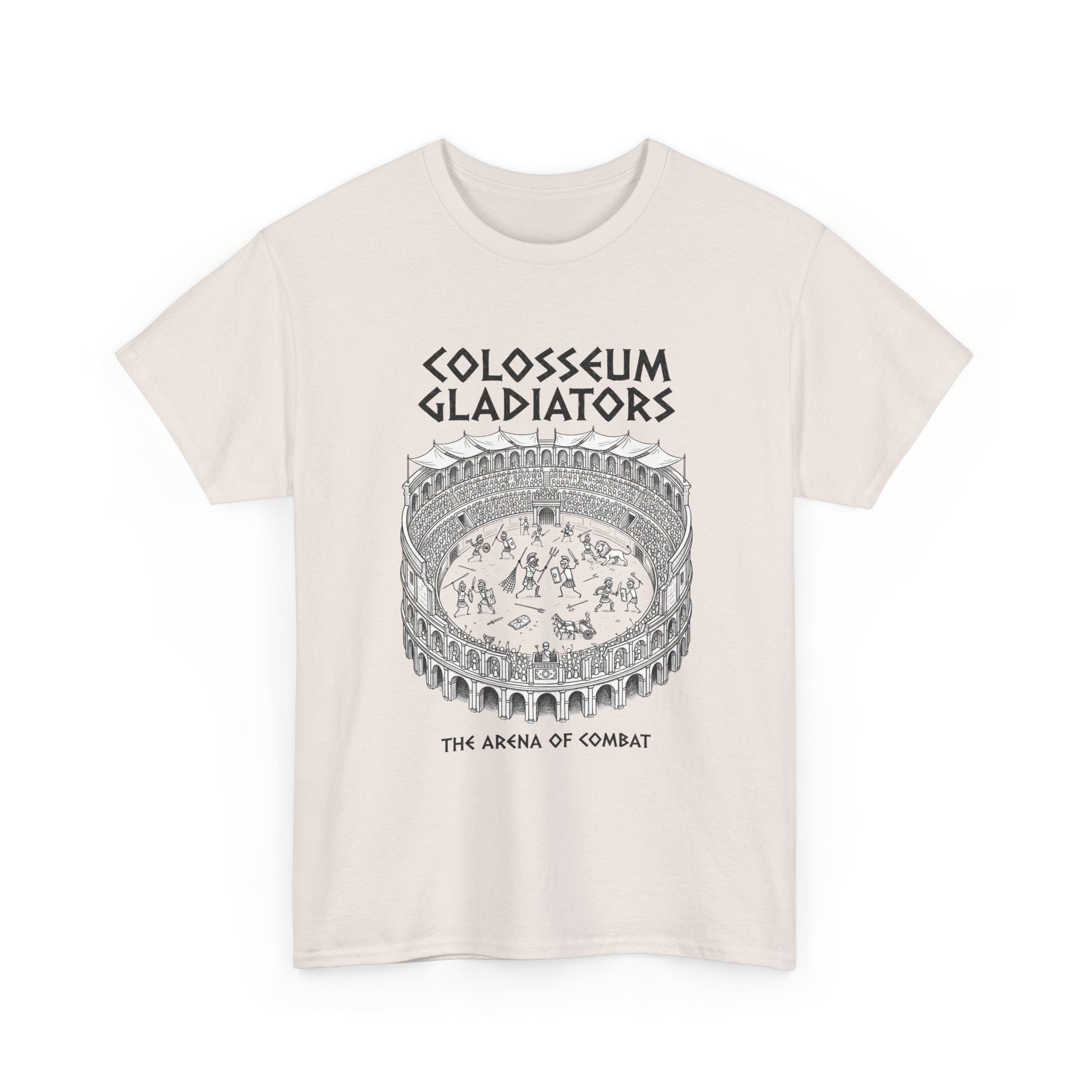Colosseum Gladiators Tee — Ancient Roman Arena Graphic T-Shirt