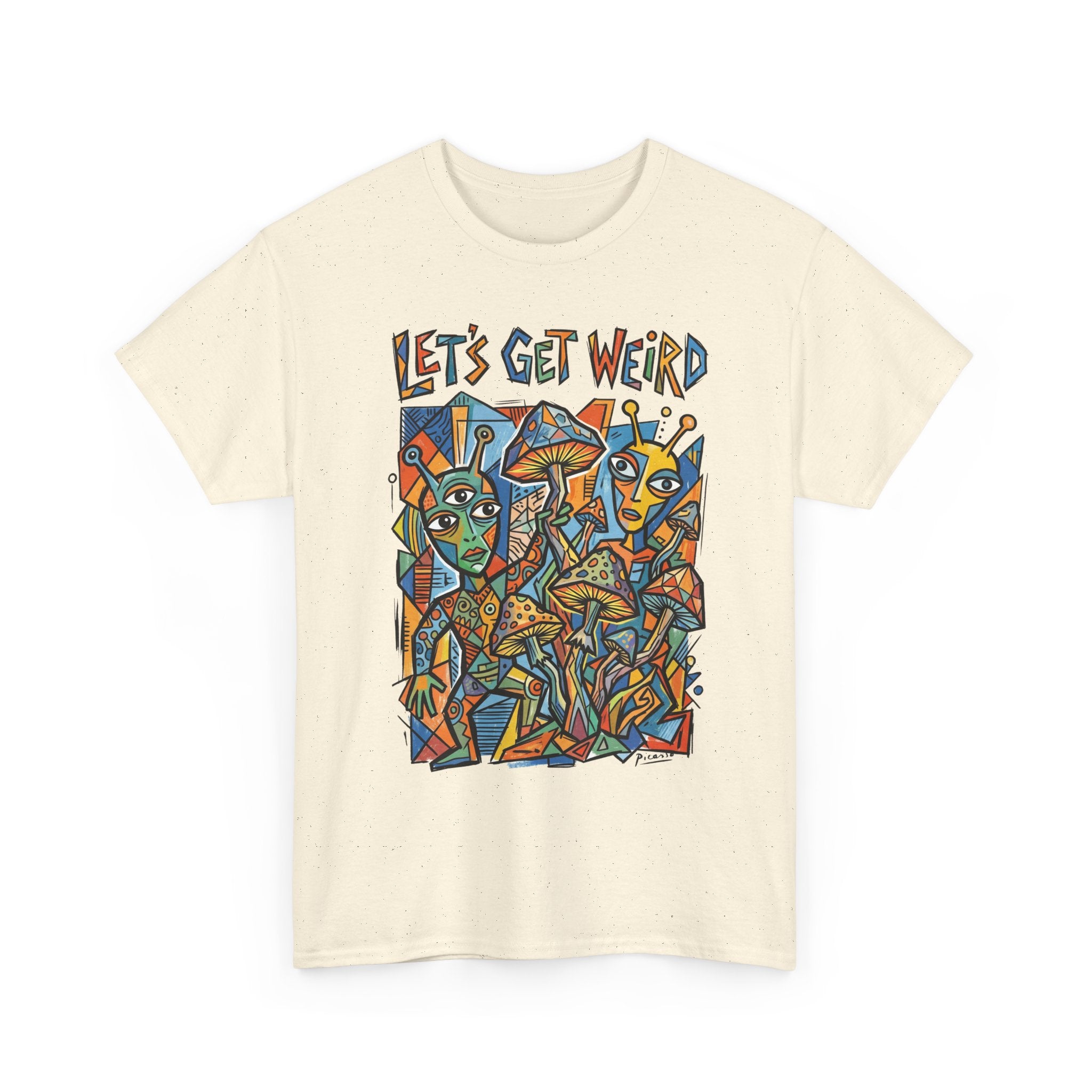 Let's Get Weird Abstract Art T-Shirt — Colorful Psychedelic Graphic Tee