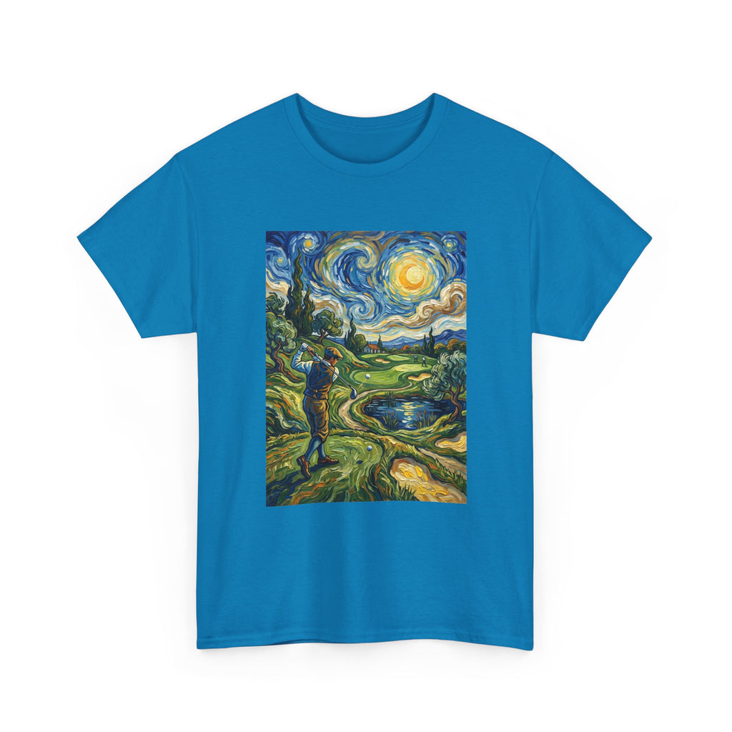Golf Van Gogh Style T-Shirt — Starry Night Golf Artwork Tee