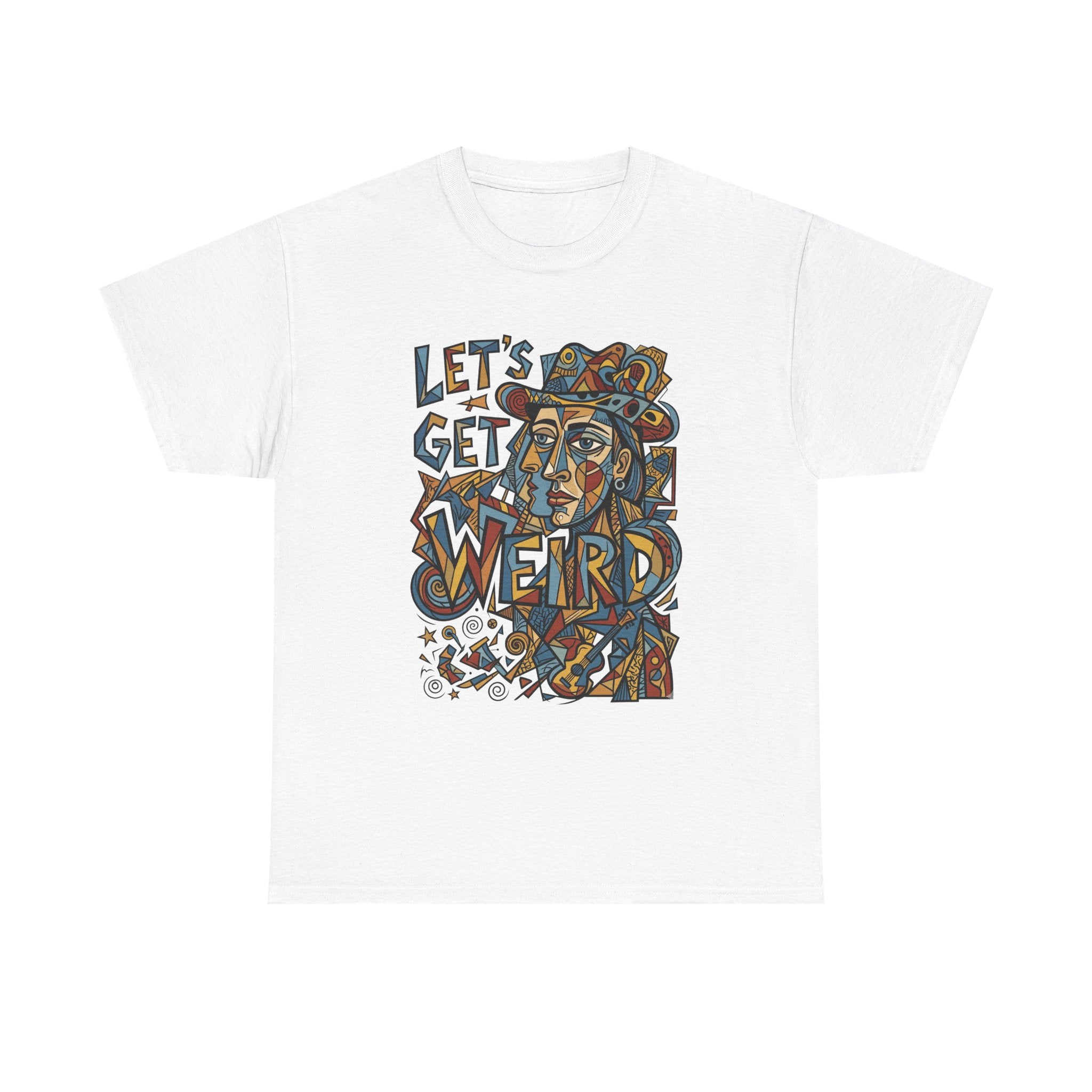 Let’s Get Weird T-Shirt — Retro Psychedelic Face Graphic Tee