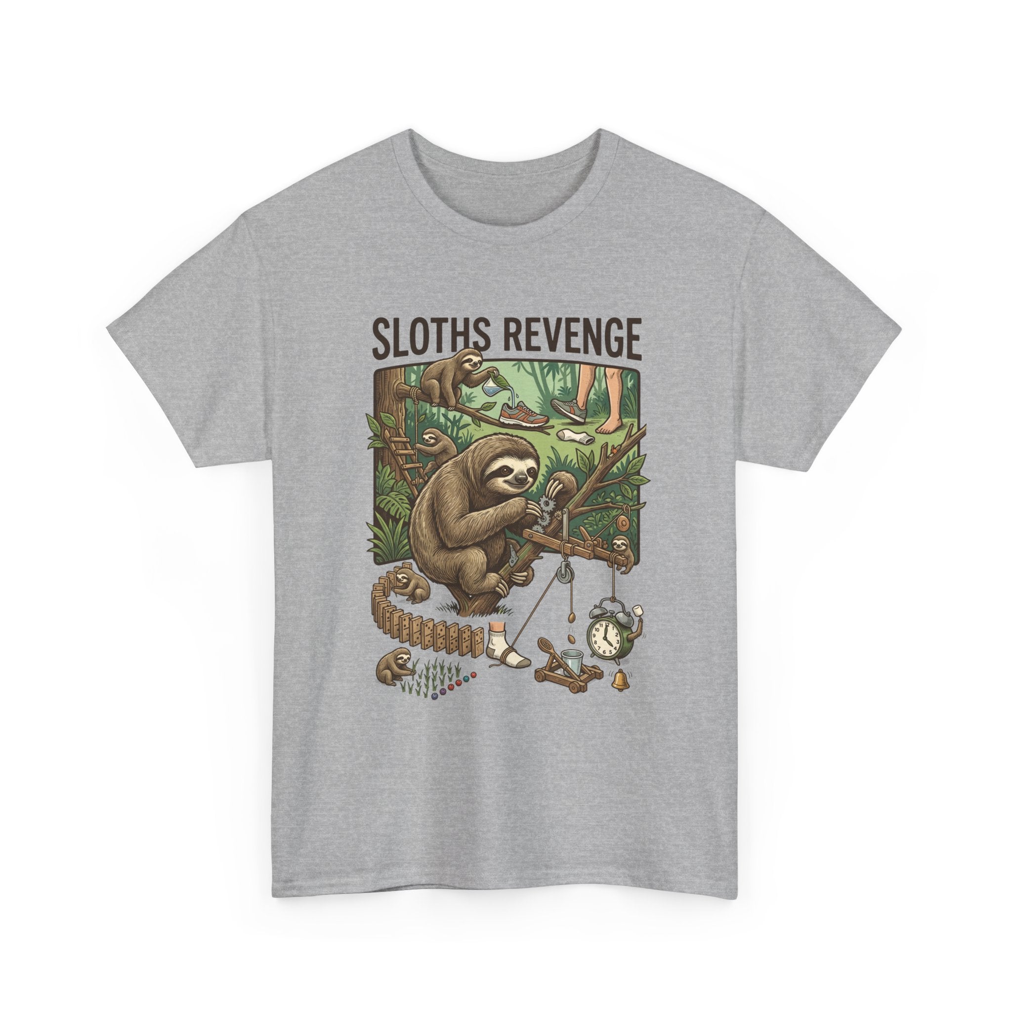 Sloths Revenge T-Shirt — Funny Retro Sloth Graphic Tee