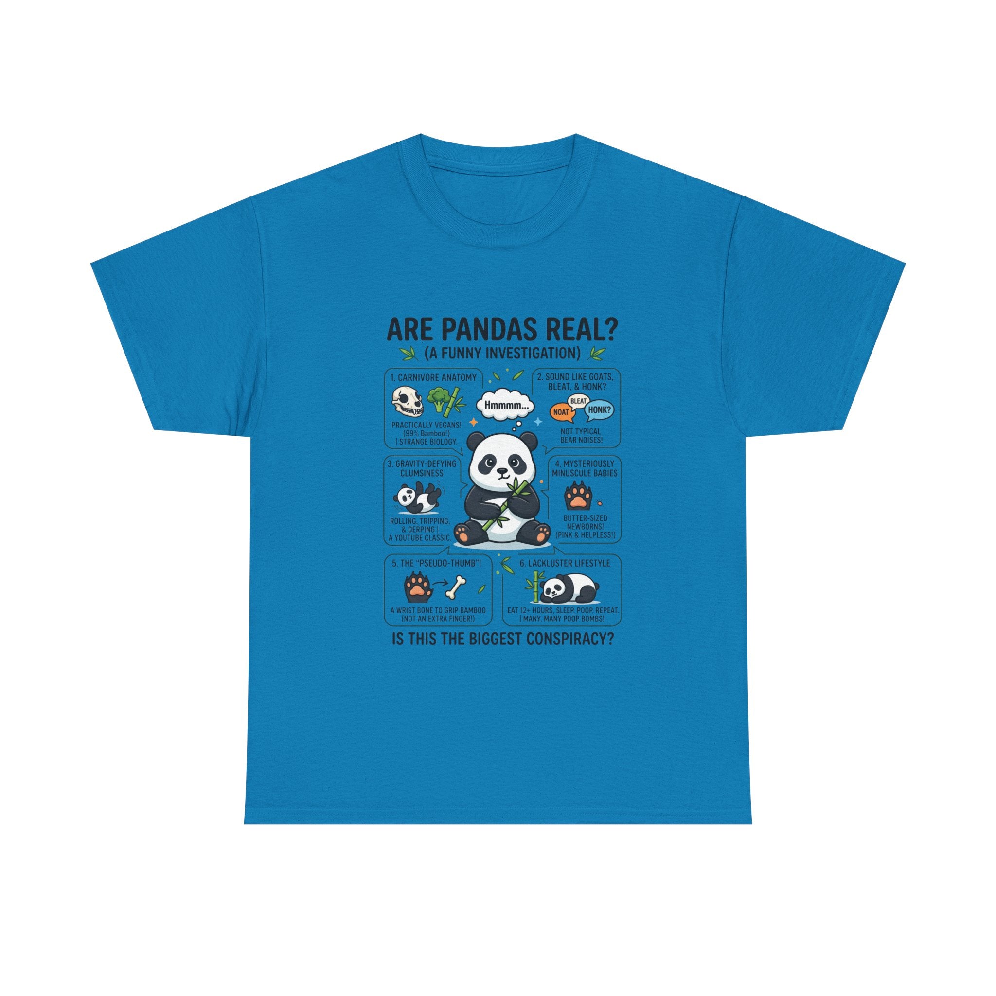 Are Pandas Real? Funny Panda Infographic T-Shirt
